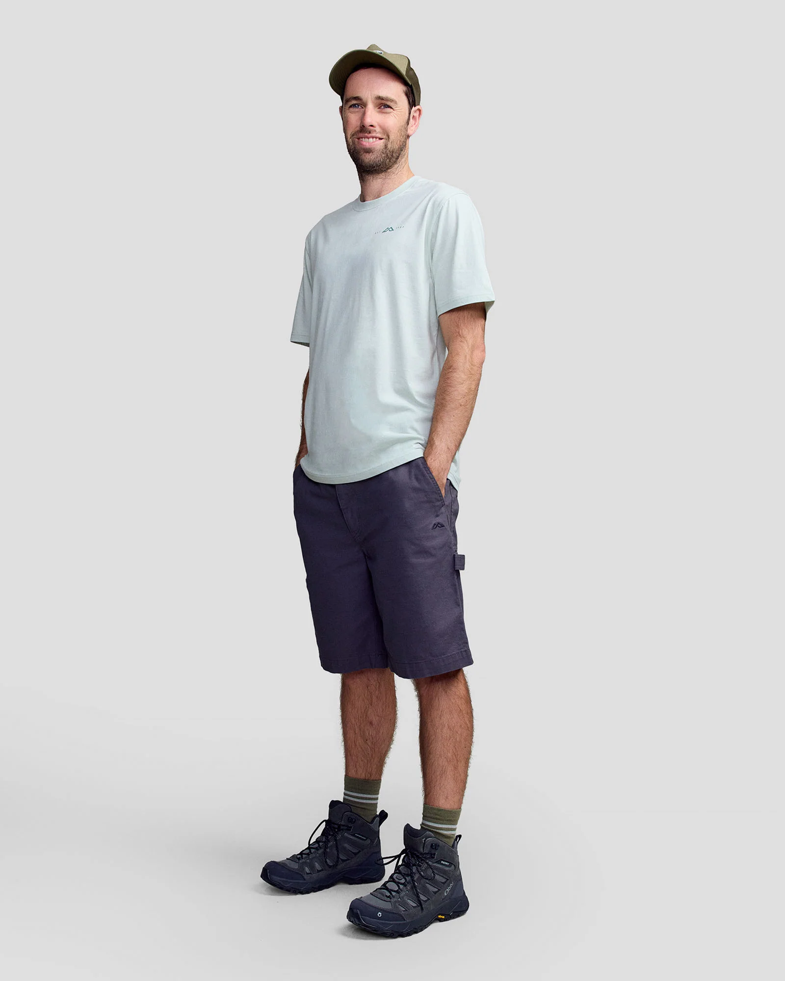 Men's 1987 Organic Cotton S/S Tee - Light Sage - Image 2