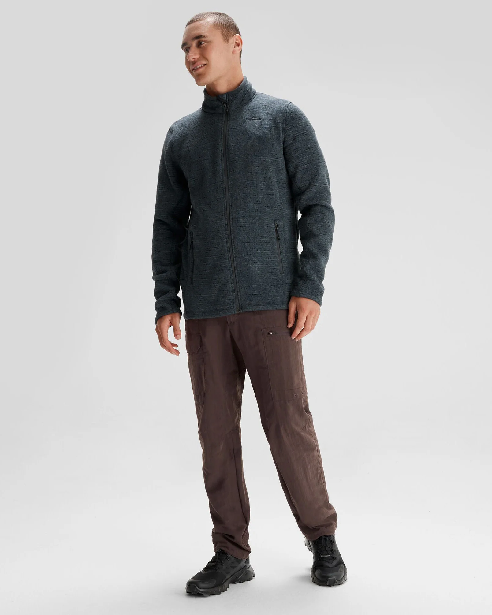 Men's Aikman Fleece Jacket - Night Marle - Image 2