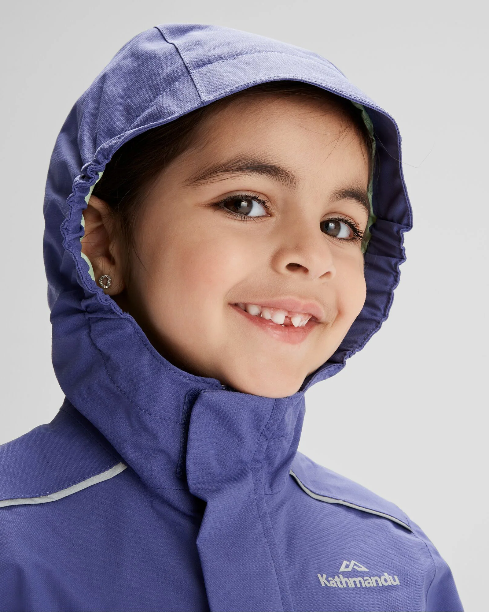 Kids' Andulo 2-layer Rain Jacket - Horizon Line - Image 5