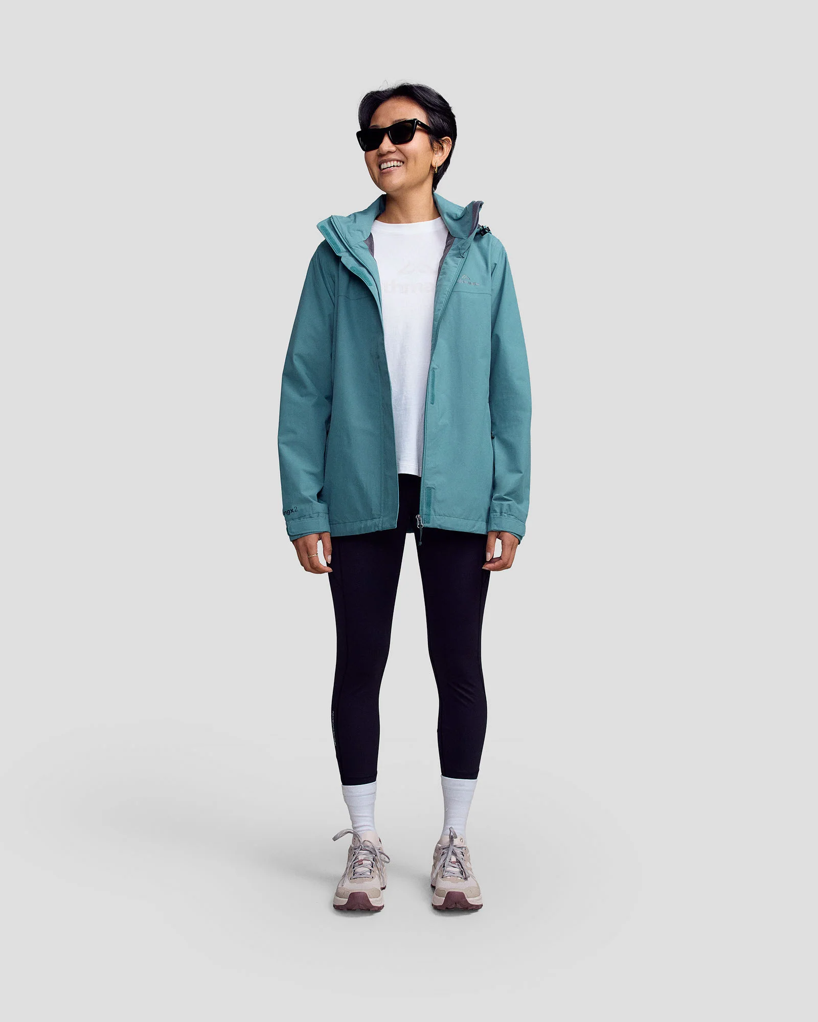 Women's Andulo Rain Jacket v3 - Light Forest - Image 2