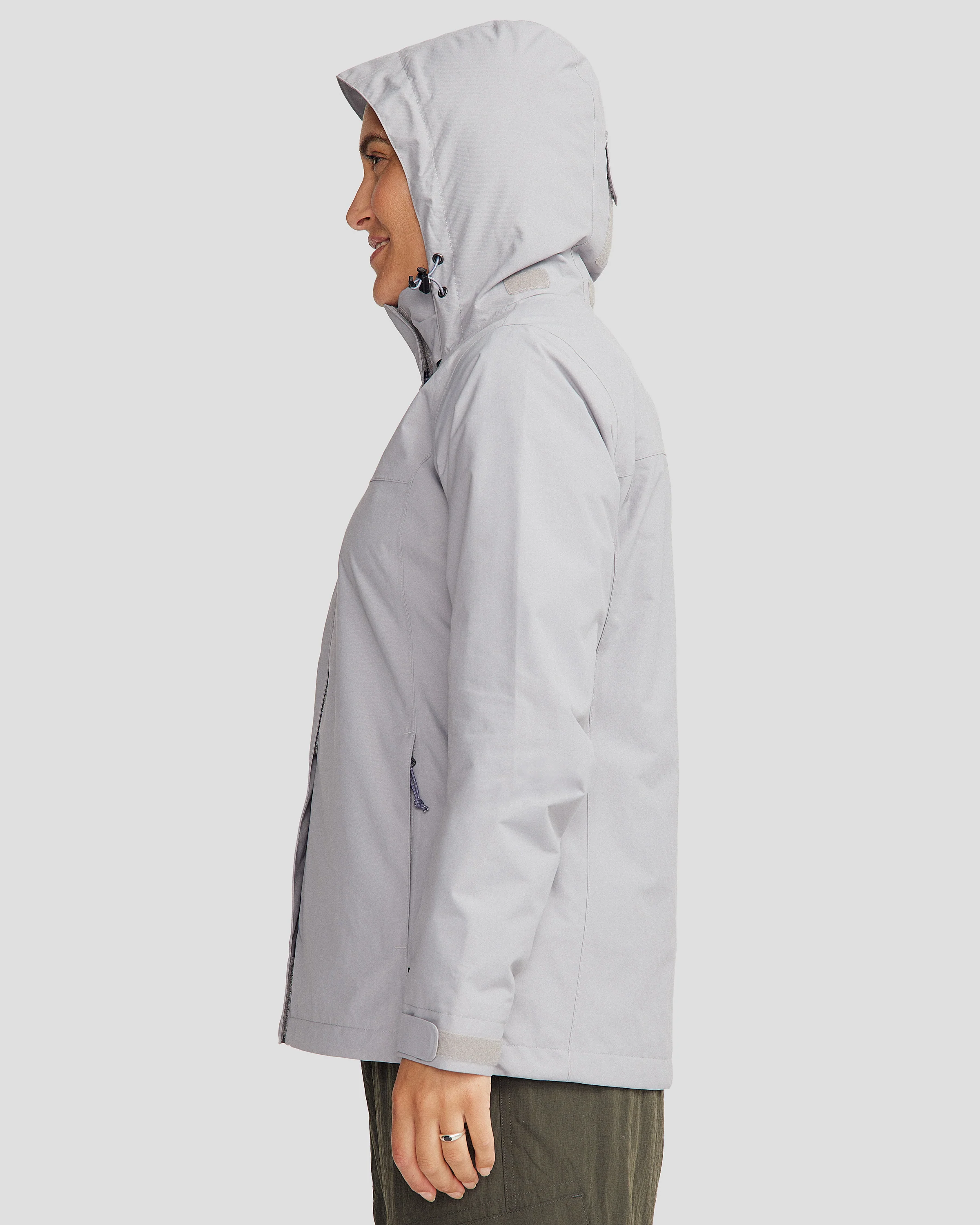 Andulo Women's Rain Jacket v3 - Light Haze - Image 3