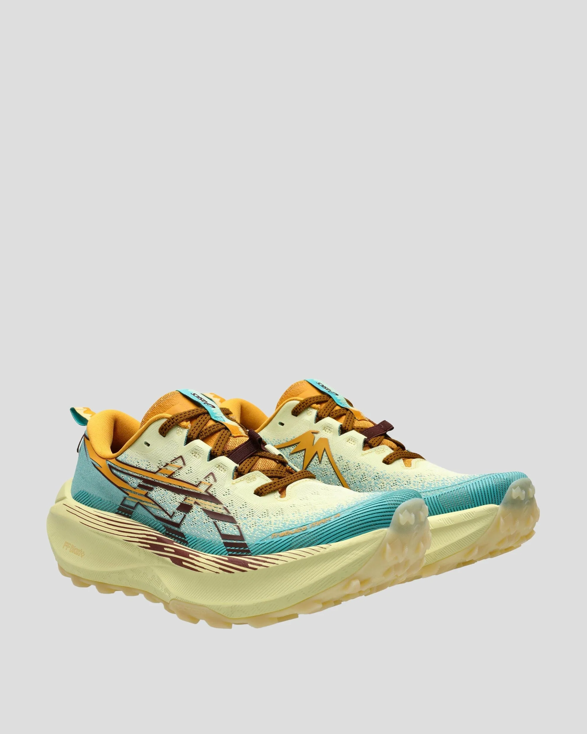 Men's Asics Trabuco Max 4 Shoes - Wheat Yellow/Dark Red Planet - Image 2