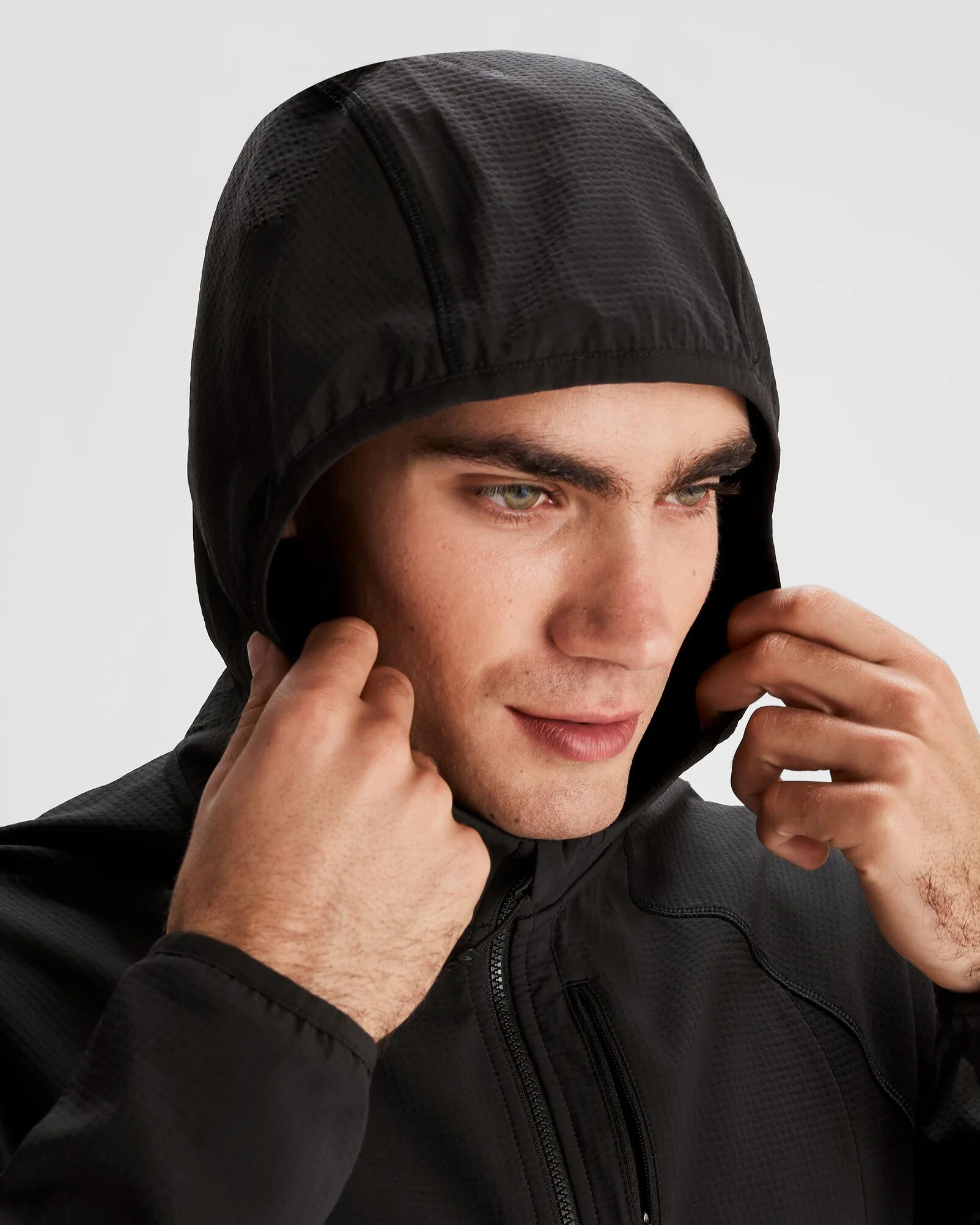 Men's Aysen Hooded Fleece Jacket - Black Stingray - Image 5
