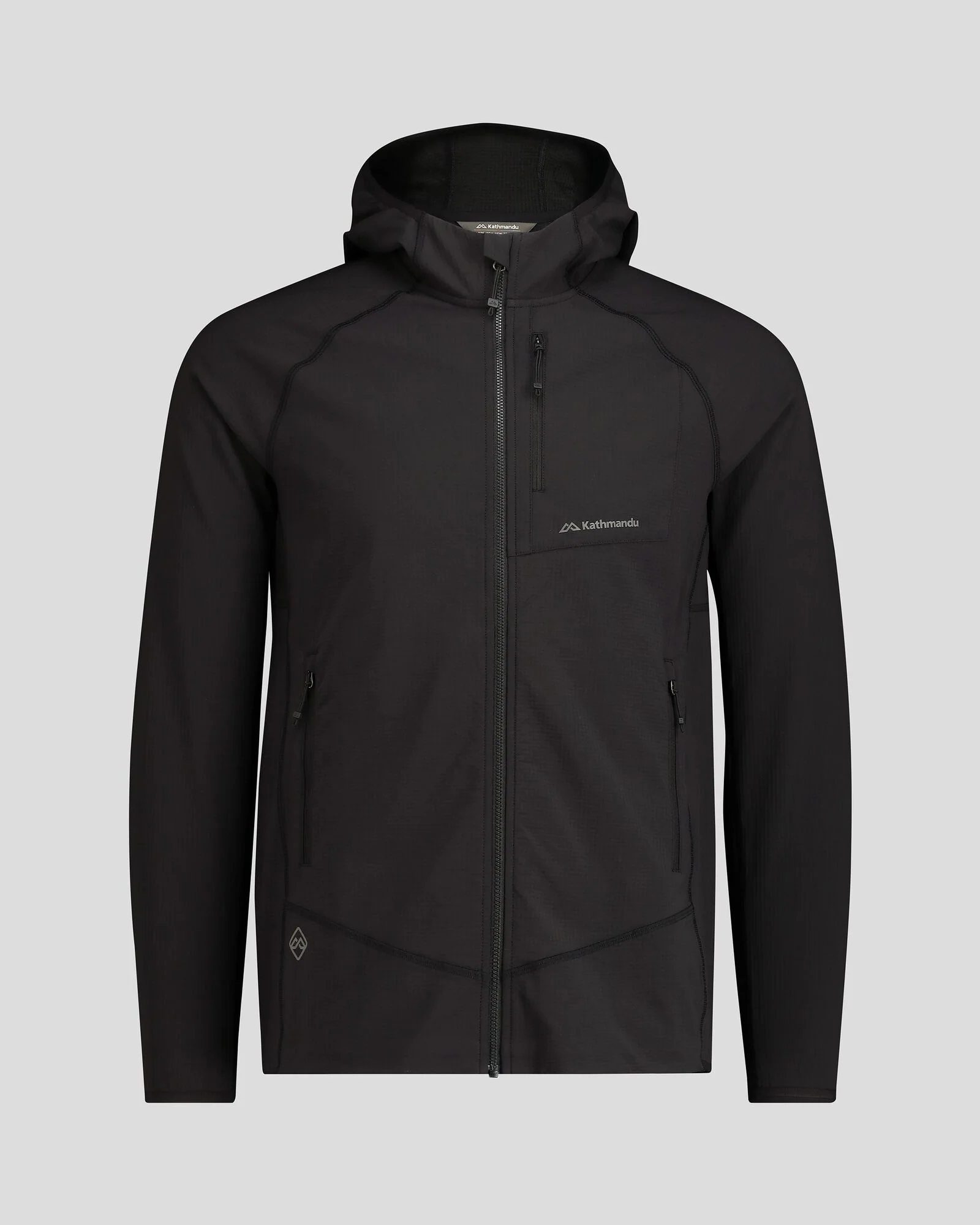 Men's Aysen Hooded Fleece Jacket - Black Stingray - Image 8