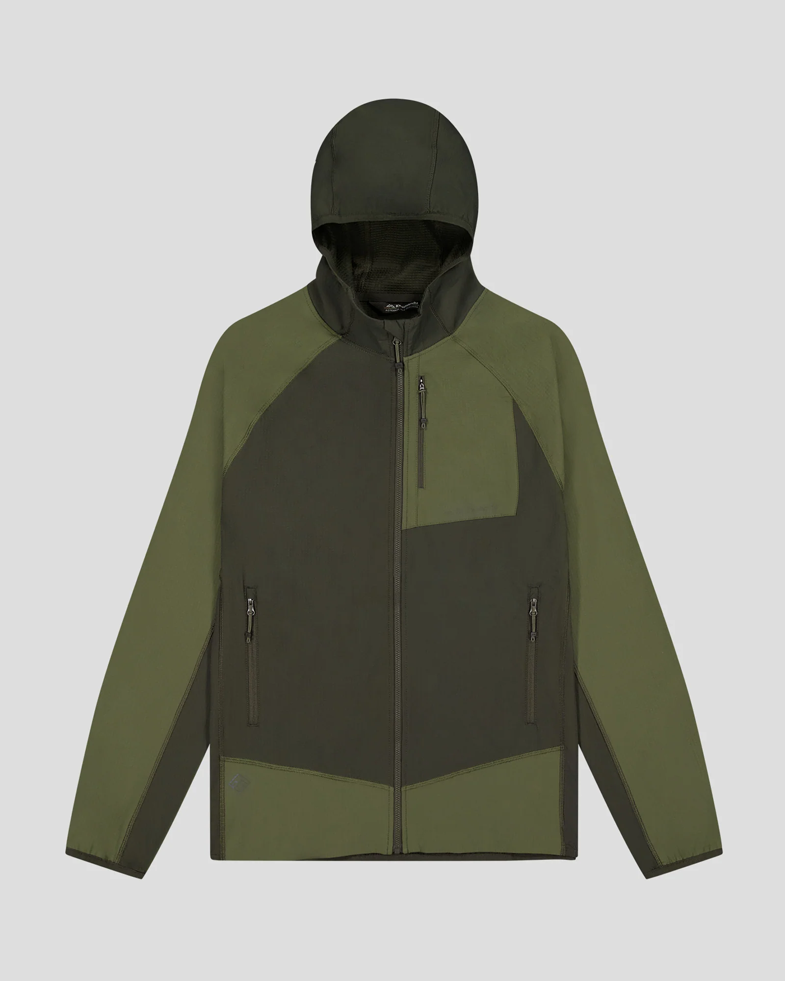 Men's Aysen Hooded Fleece Jacket - Dark Moss/Light Moss - Image 5