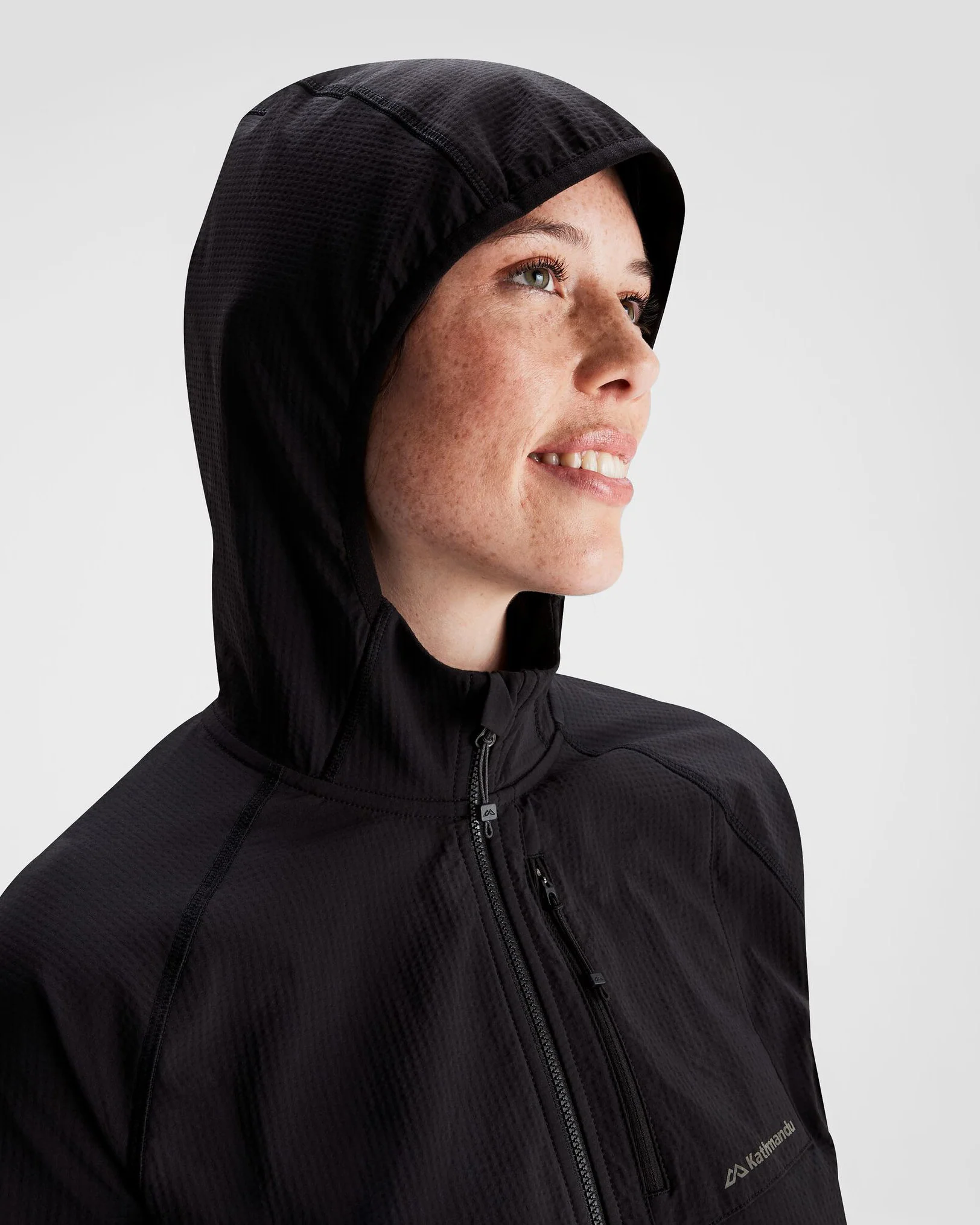 Women's Aysen Hooded Fleece Jacket - Black Stingray - Image 5