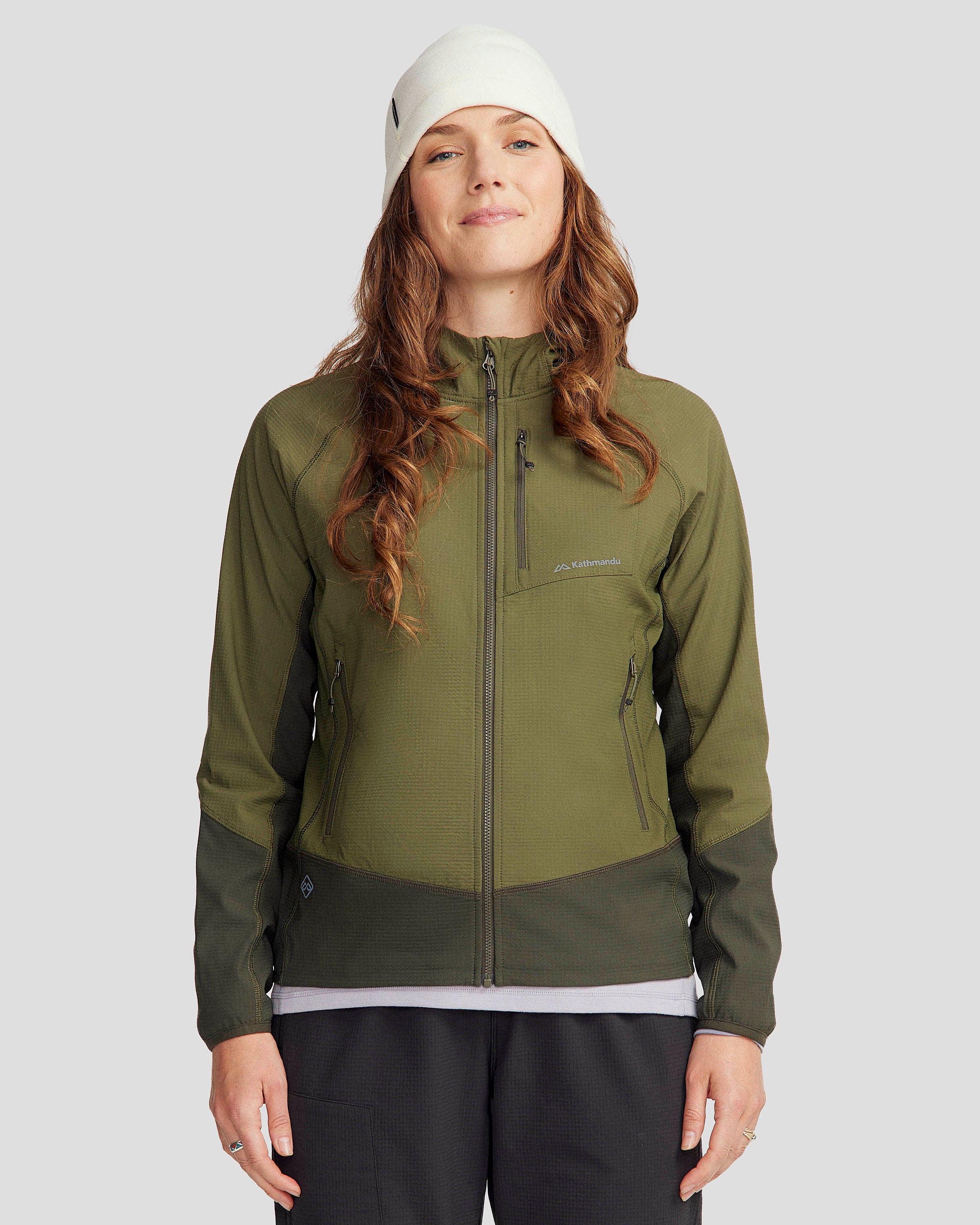 Women's Aysen Hooded Fleece Jacket - Light Moss/Dark Moss