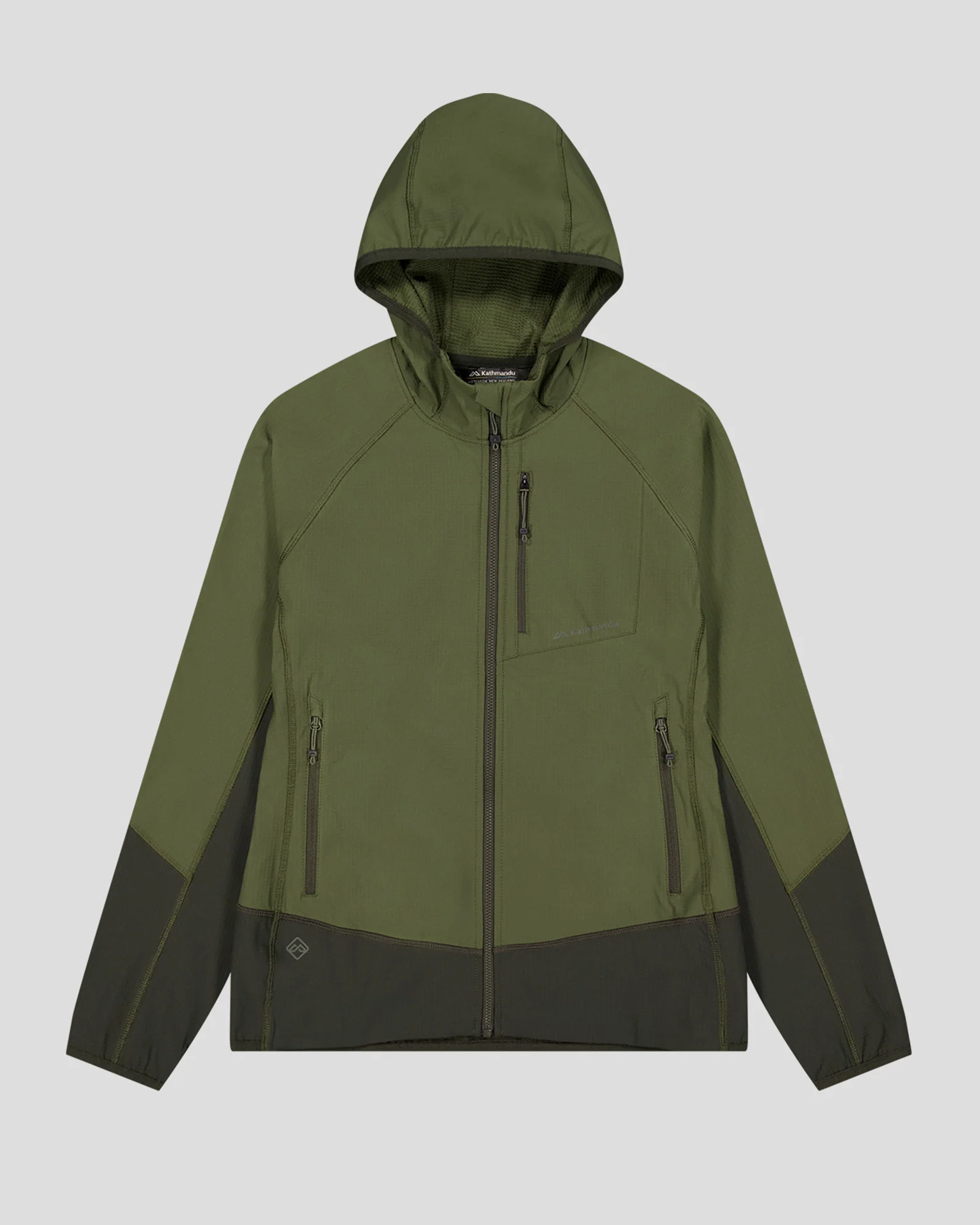 Women's Aysen Hooded Fleece Jacket - Light Moss/Dark Moss - Image 6