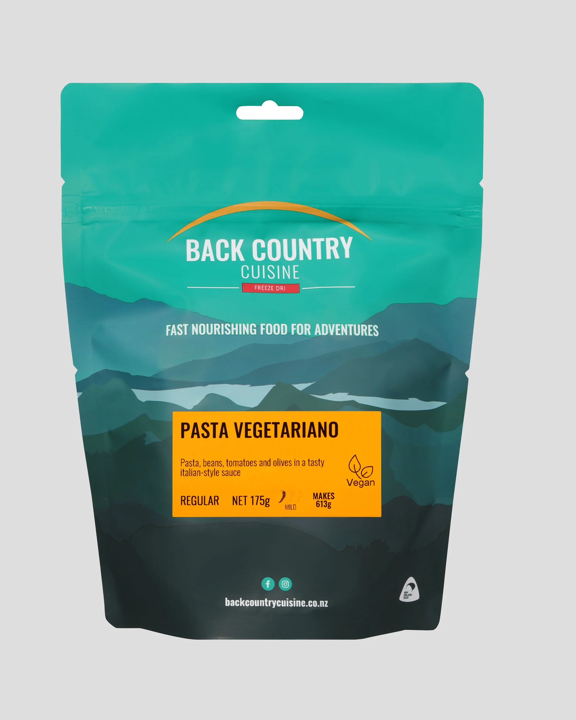 Back Country Cuisine Pasta Vegetariano