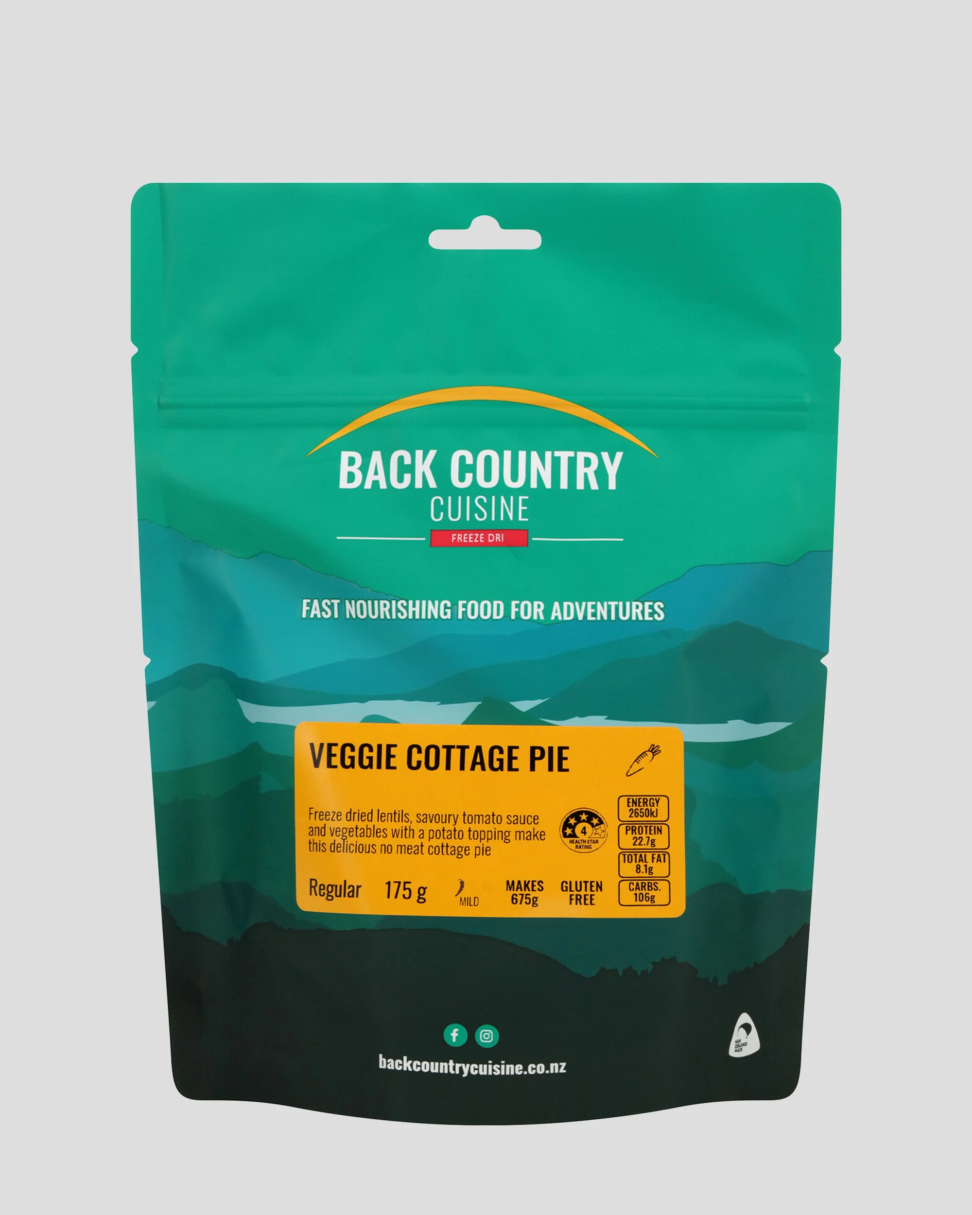 Back Country Cuisine Veggie Cottage Pie GF
