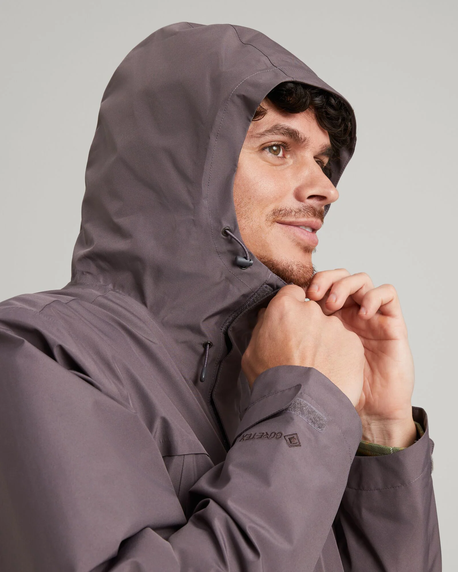 Men's Bealey GORE-TEX® Rain Jacket - Light Quartz - Image 6