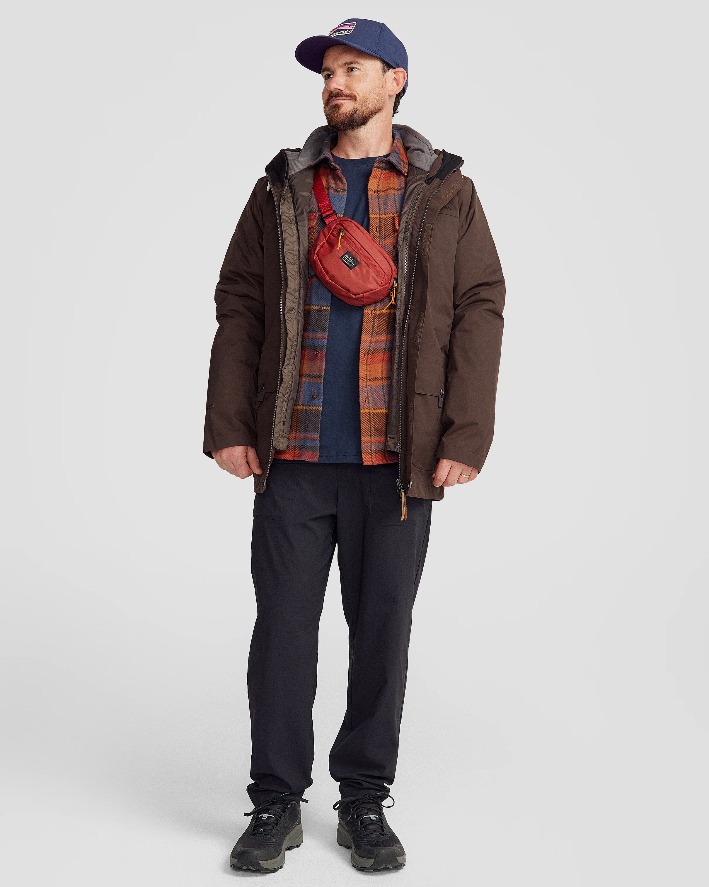 Men's Benmore 5-in-1  Jacket v2 - Cold Brew/Trail - Image 2