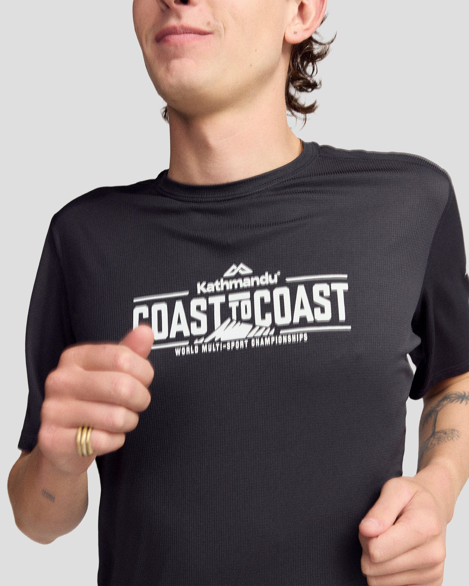 Coast To Coast - Men's Seeker Tee - Black Stingray - Image 10