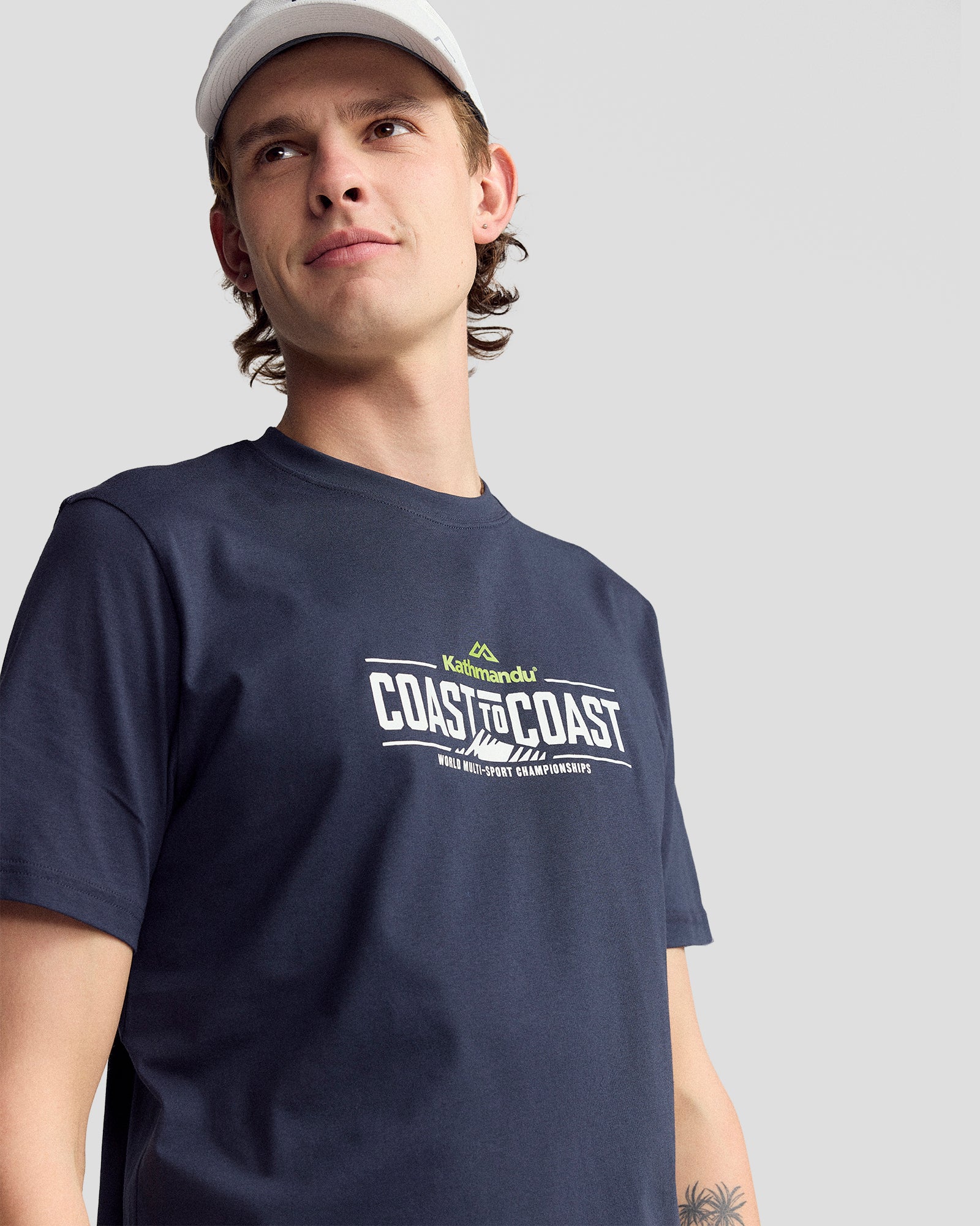 Coast To Coast - Men's Solid Organic Cotton Tee - Navy Sea - Image 6