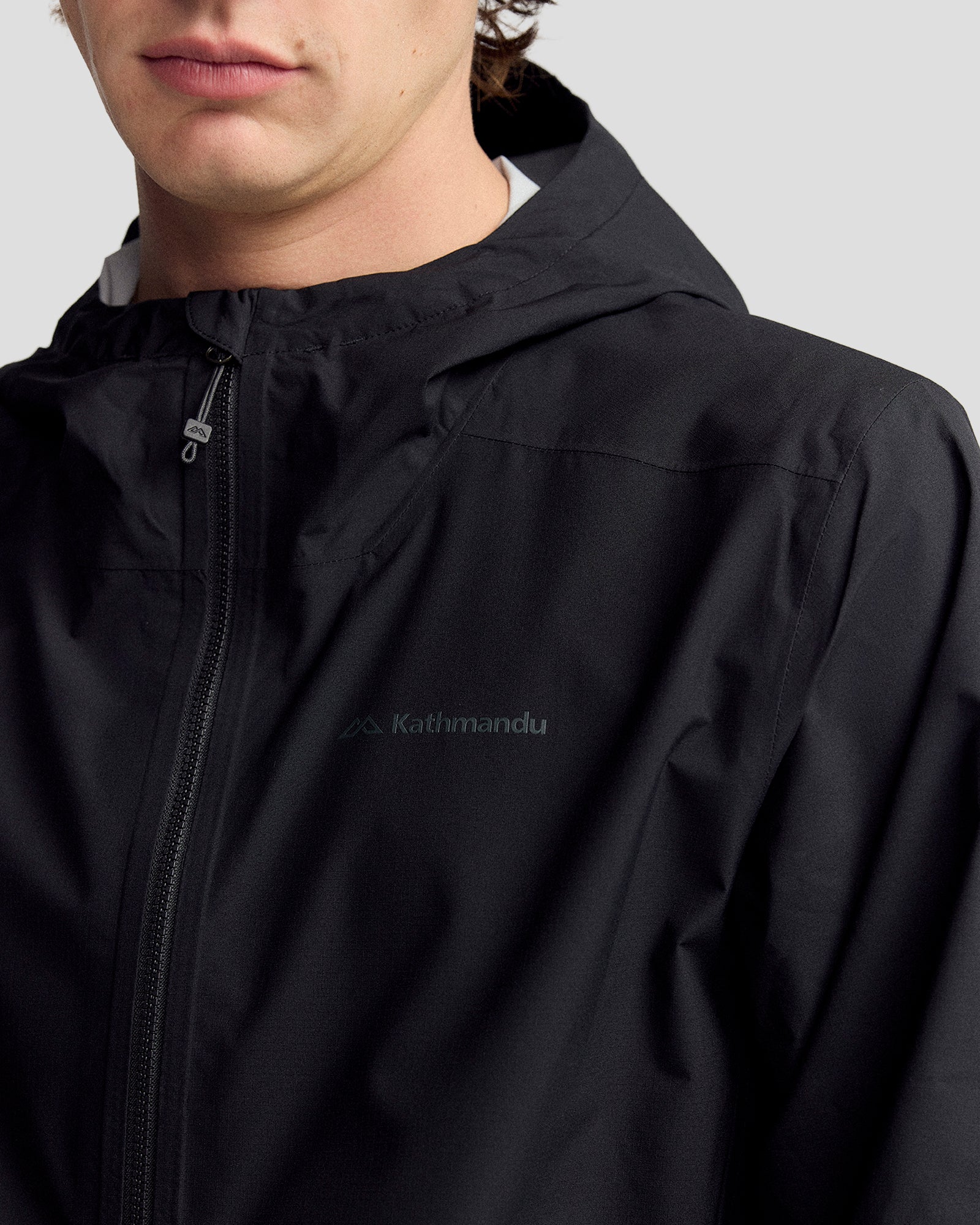 Coast To Coast - Men's Trailhead Stretch 2.5L Rain Jacket - Black Stingray - Image 8