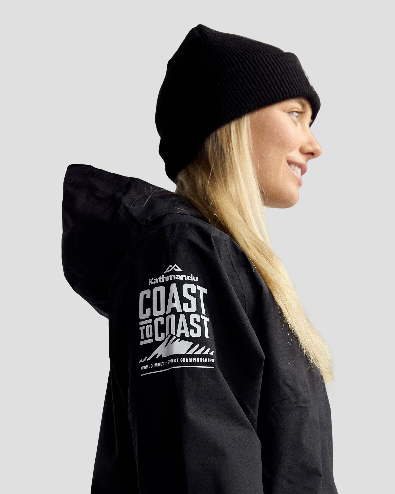 Coast To Coast - Women's Trailhead Stretch 2.5L Rain Jacket - Black Stingray - Image 6