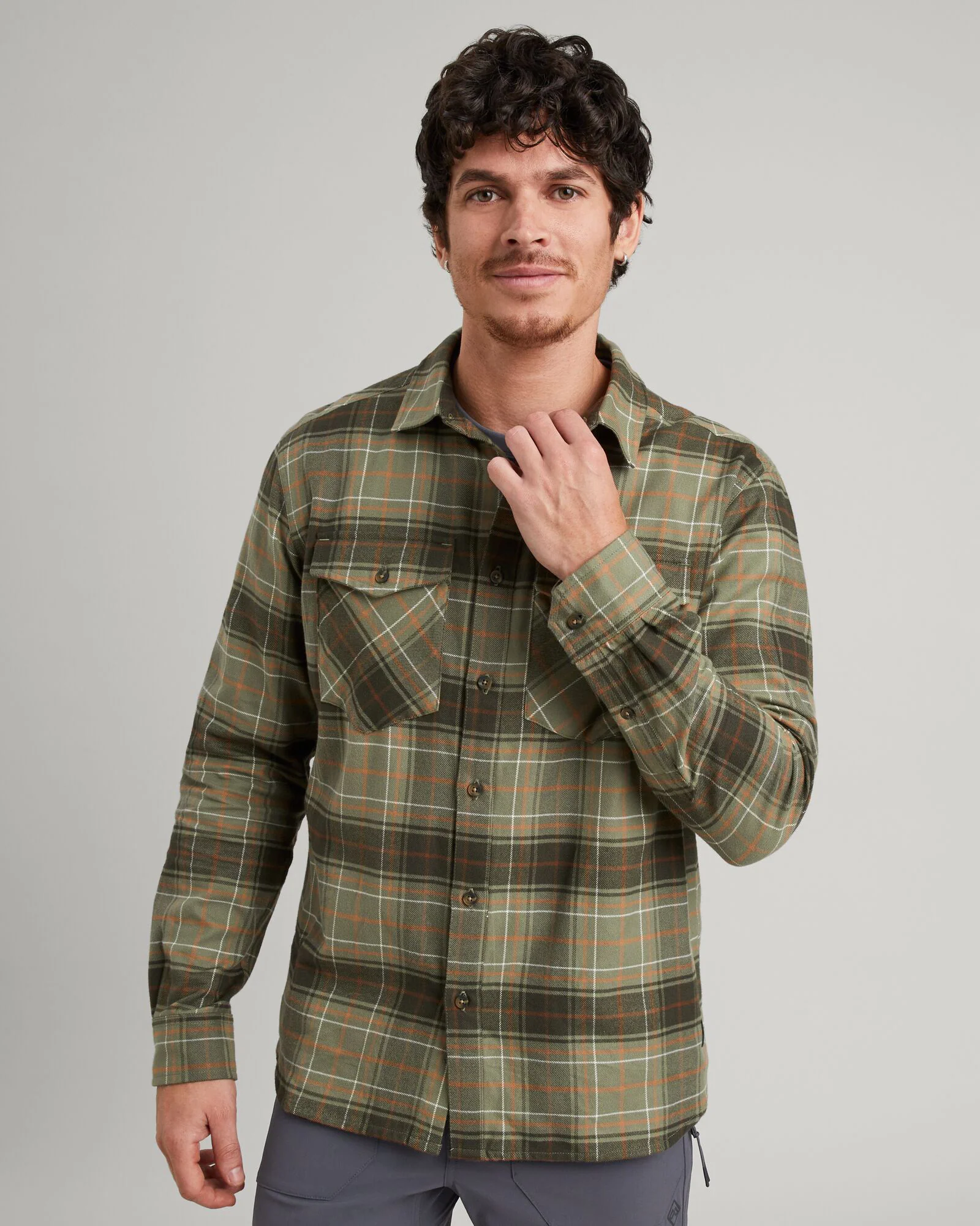 Men's Carrillon HF Long Sleeve Shirt - Beech/Canvas Check