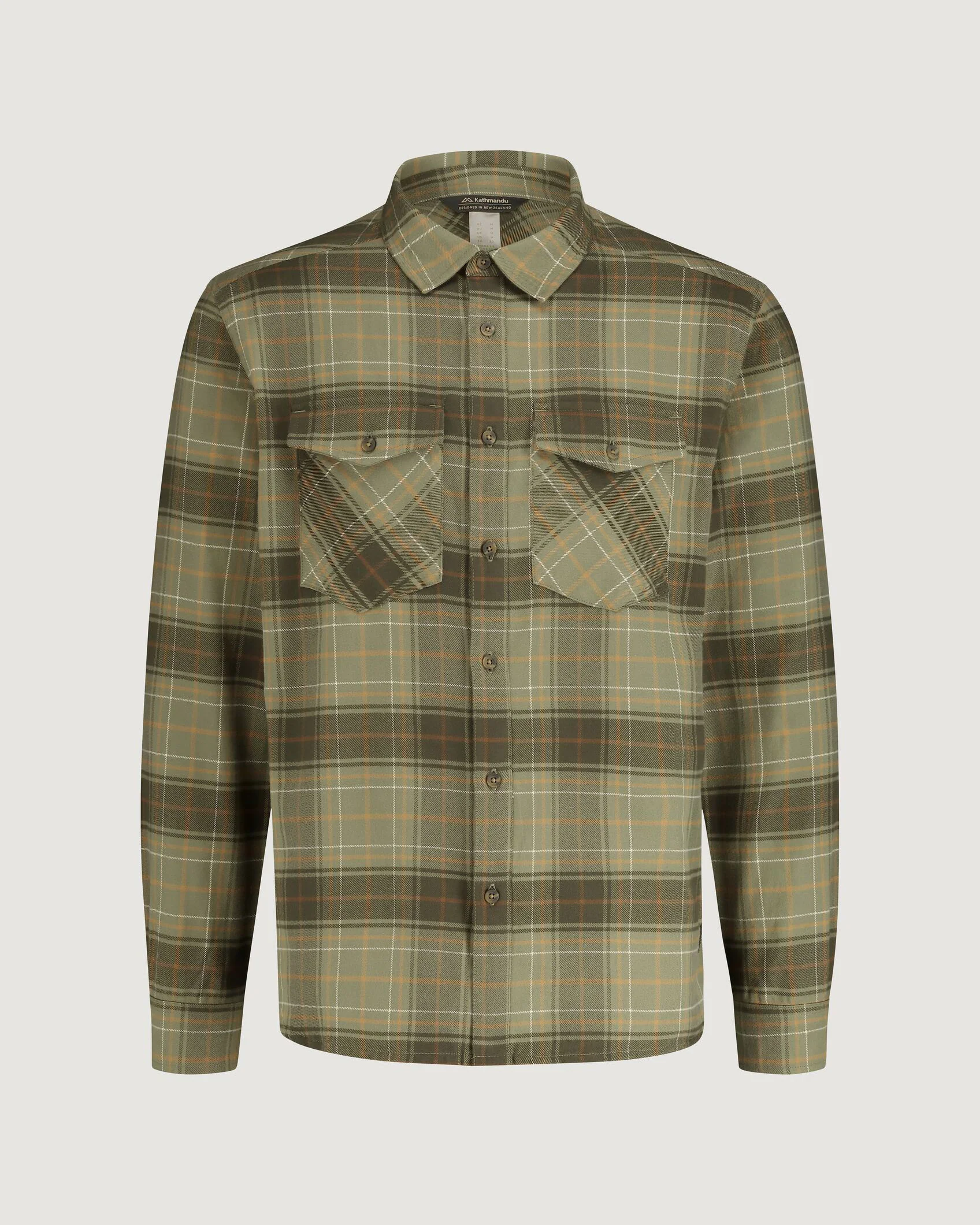 Men's Carrillon HF Long Sleeve Shirt - Beech/Canvas Check - Image 6