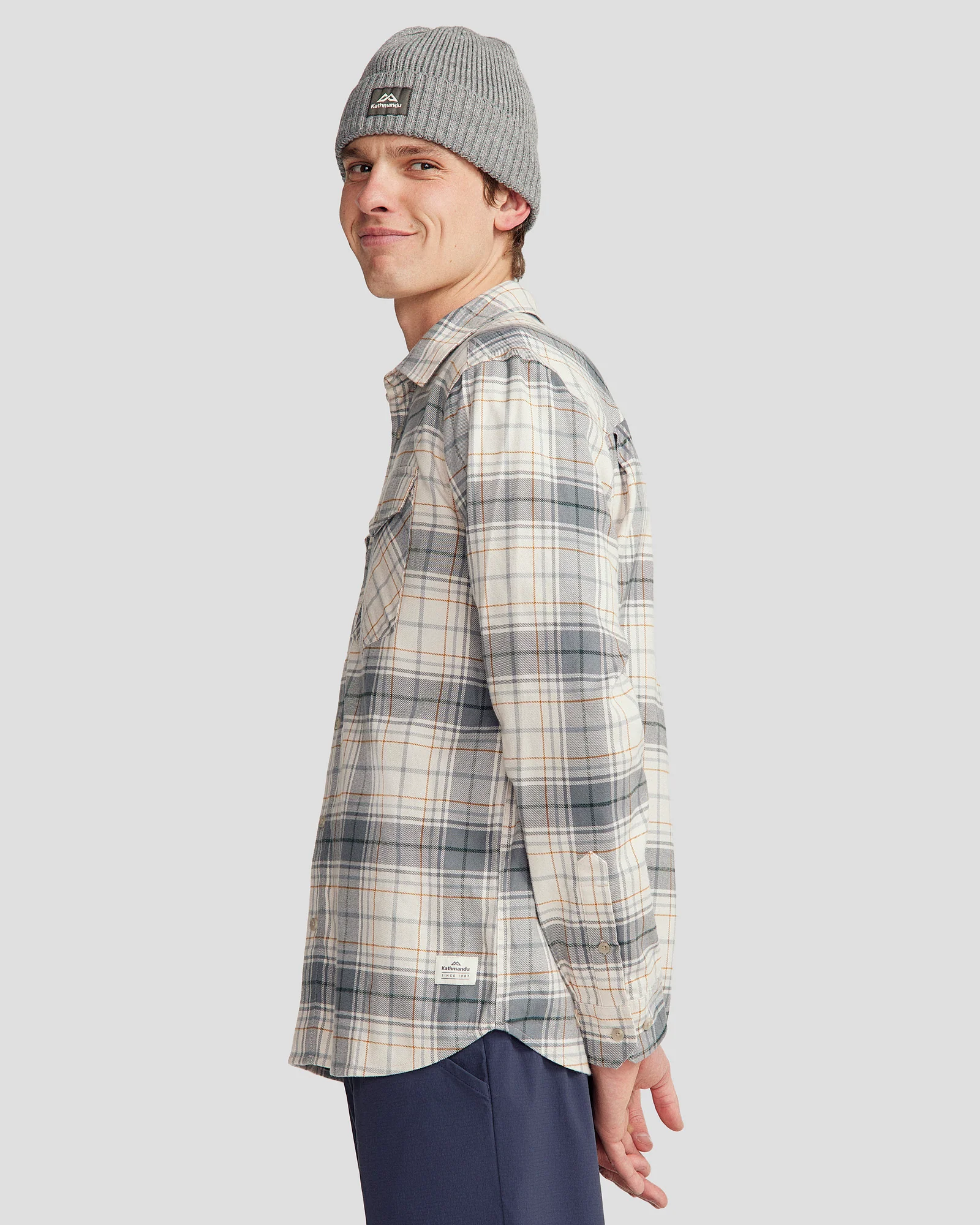 Men's Carrillon HF Long Sleeve Shirt - Hillside Plaid Shroom - Image 2