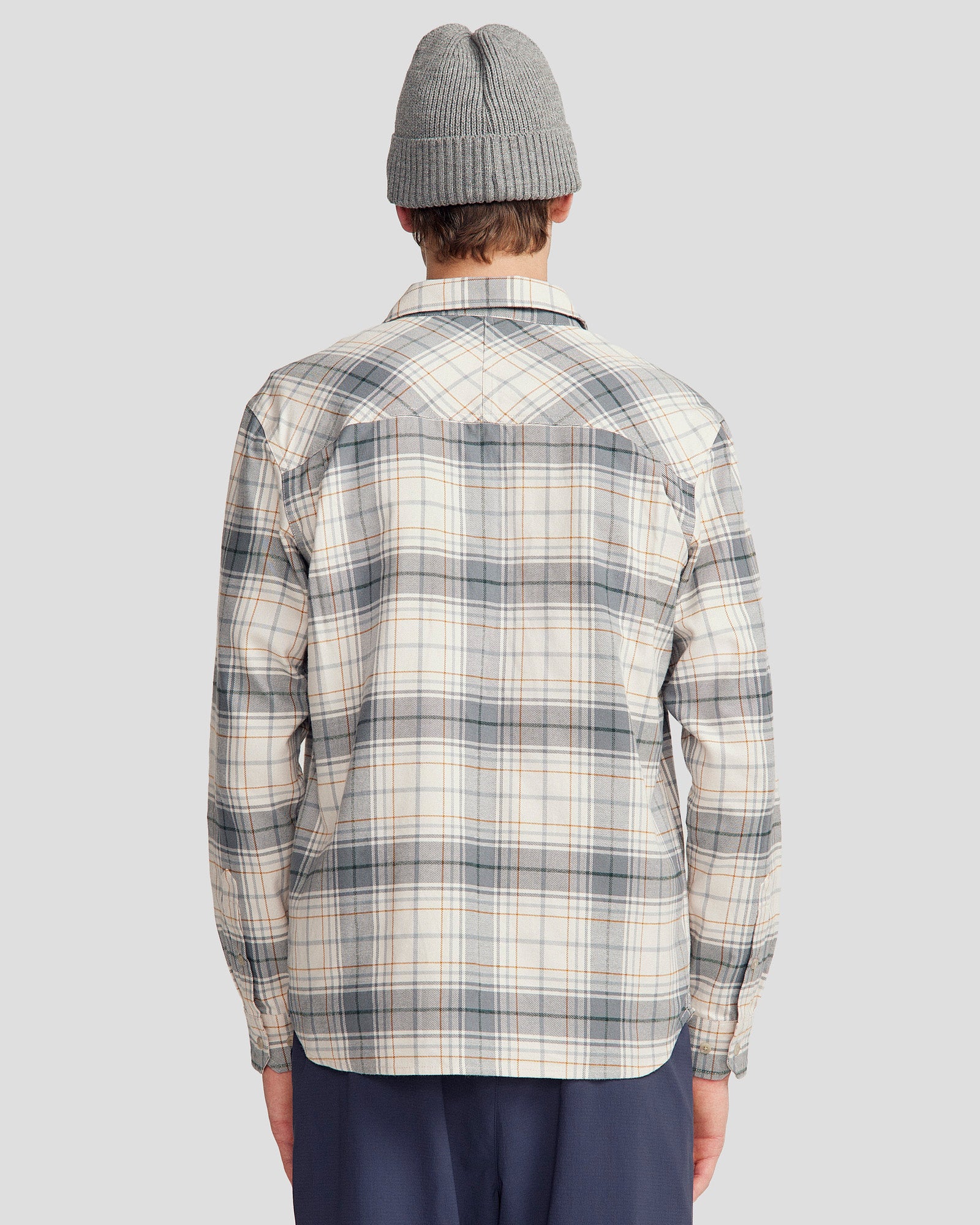 Men's Carrillon HF Long Sleeve Shirt - Hillside Plaid Shroom - Image 3