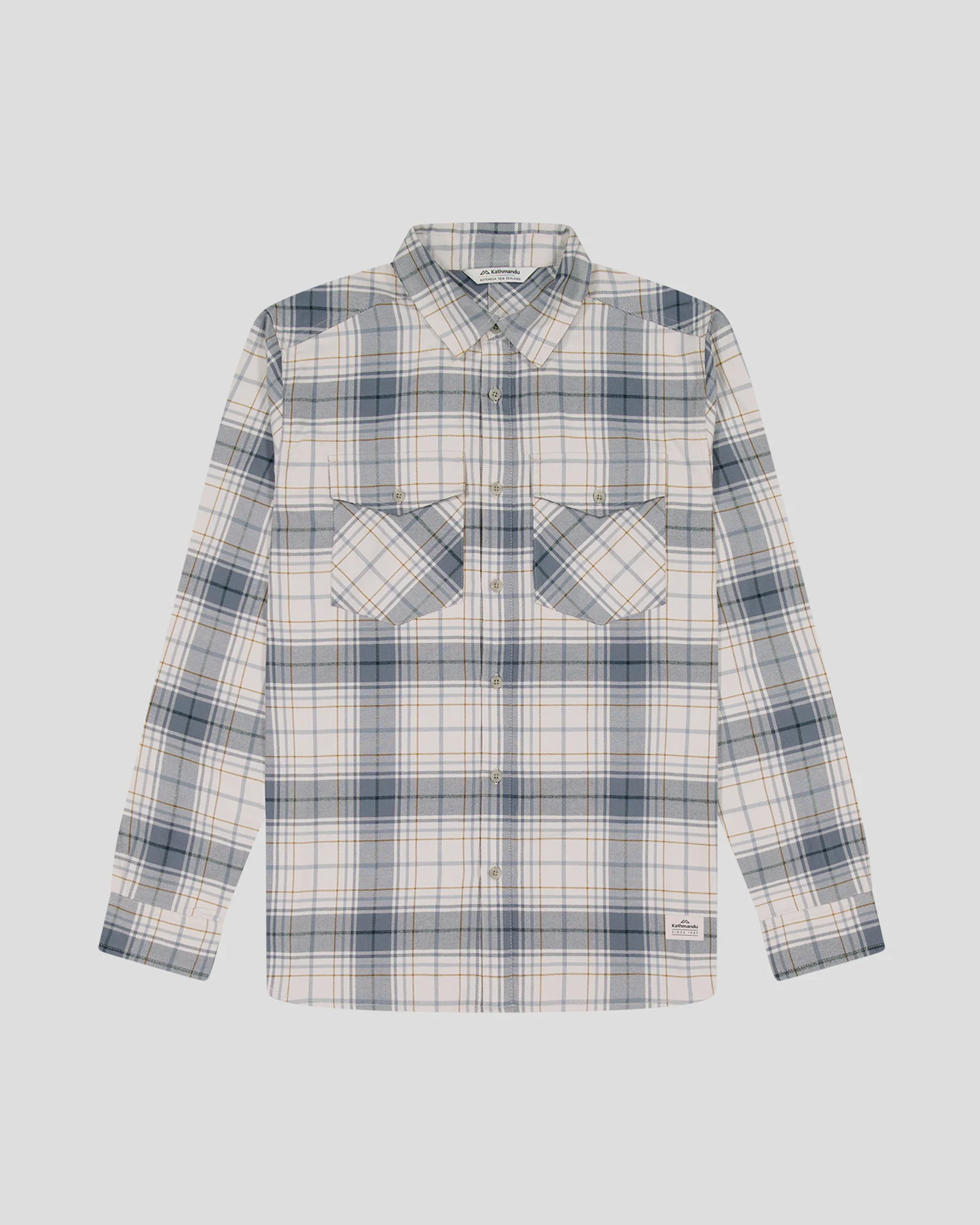 Men's Carrillon HF Long Sleeve Shirt - Hillside Plaid Shroom - Image 4