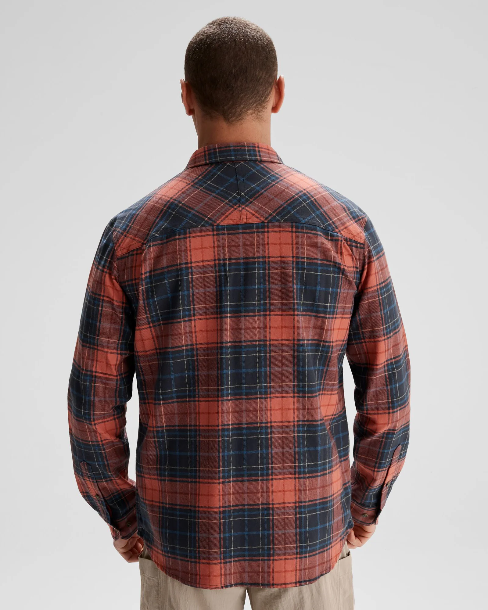 Men's Carrillon HF Long Sleeve Shirt - Hillside Plaid Spicy Chilli Pepper - Image 4
