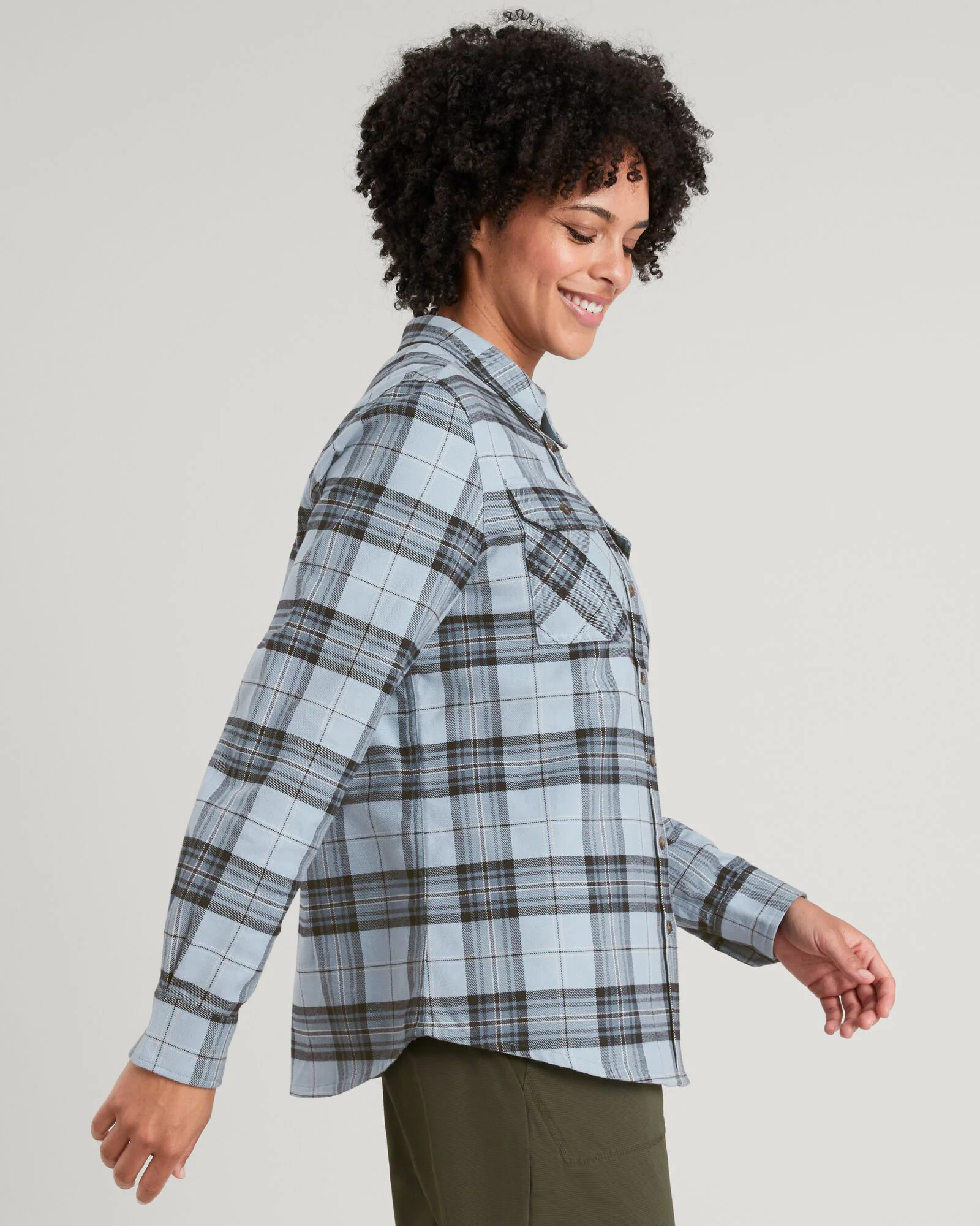 Carrillon Women's HF Long Sleeve Shirt - Ripple/Night Check - Image 3