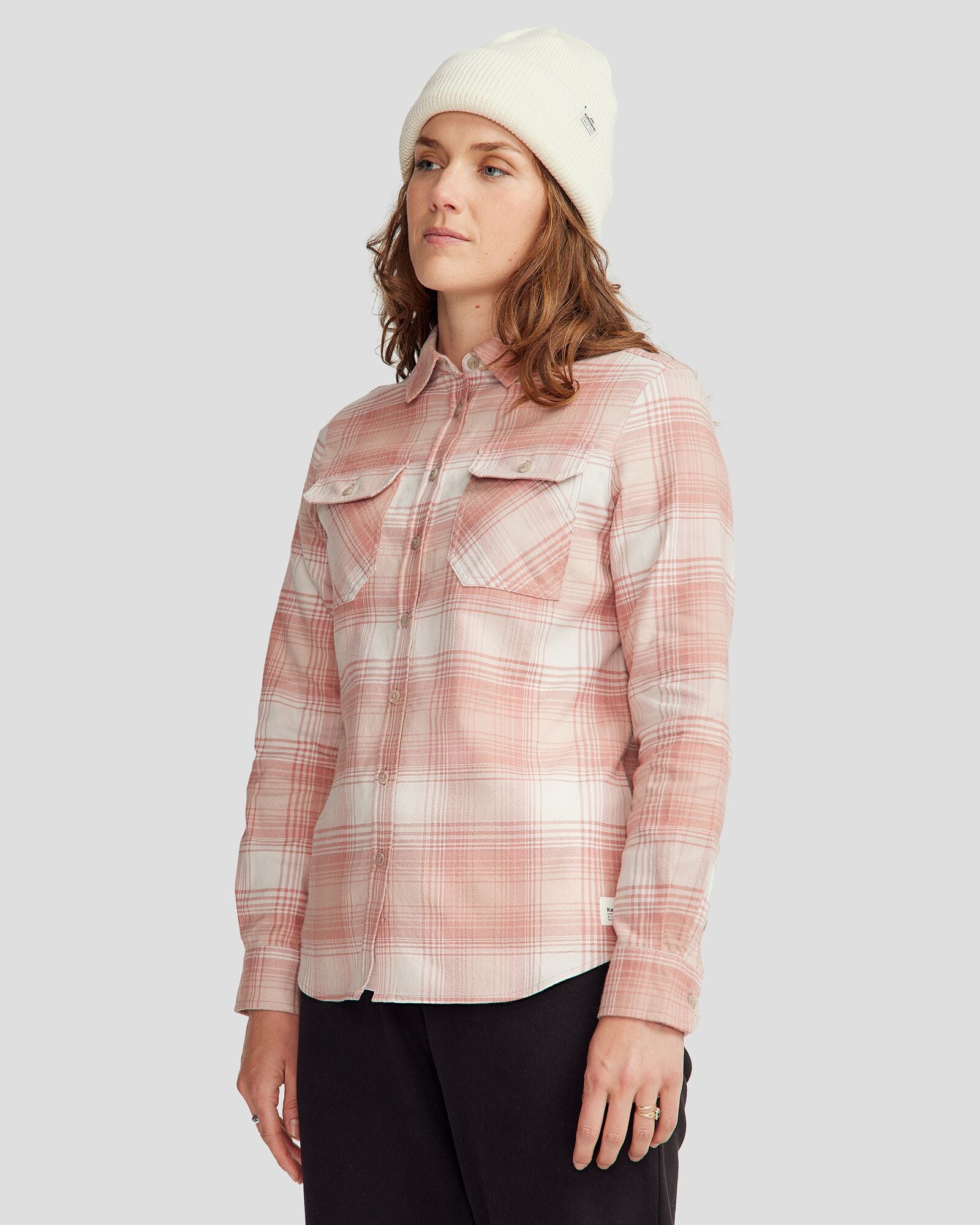 Women's Carrillon HF Long Sleeve Shirt - Shadow Plaid Mineral - Image 3