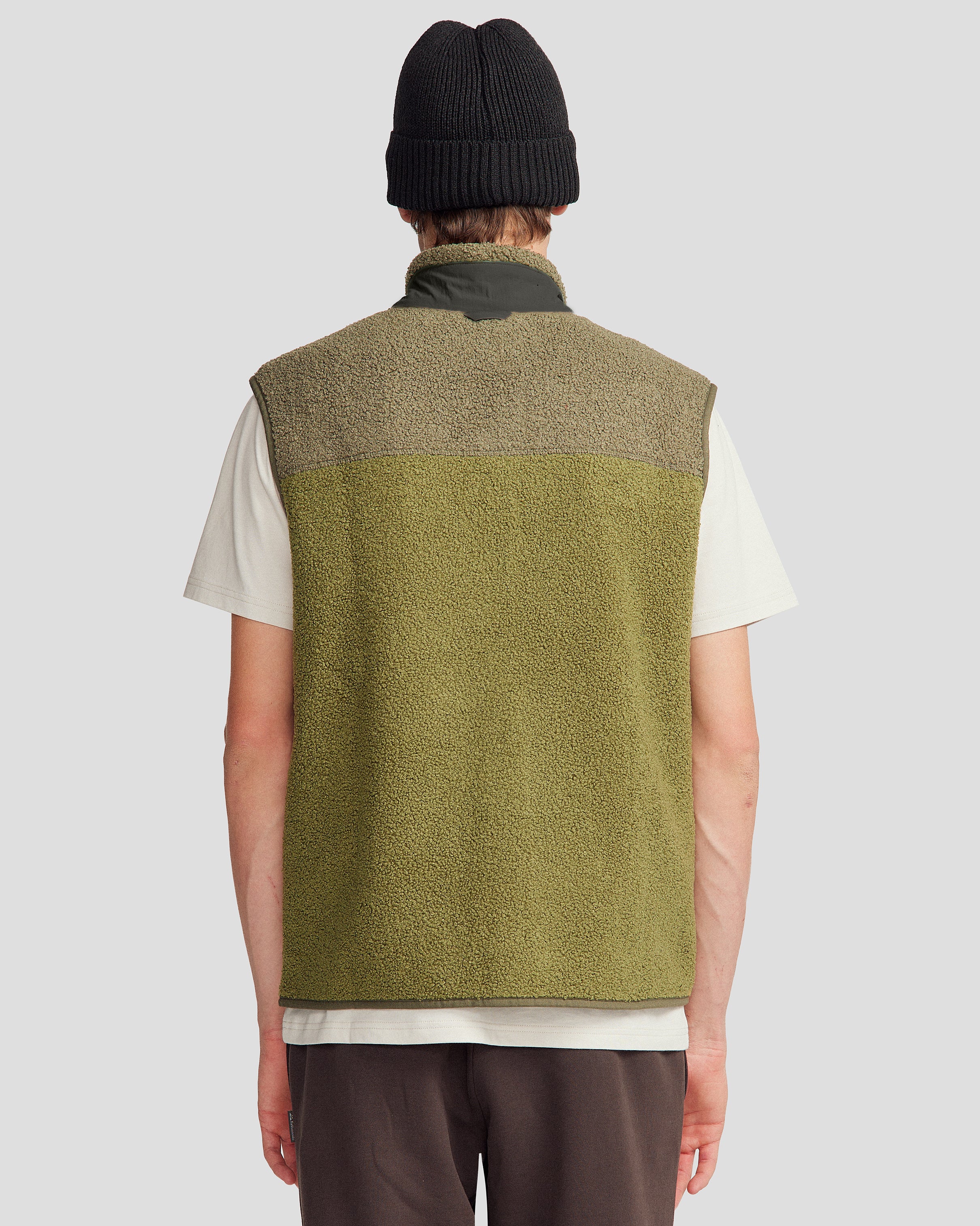 Co-Z High Pile Men's Vest - Light Moss/Dark Fern - Image 4