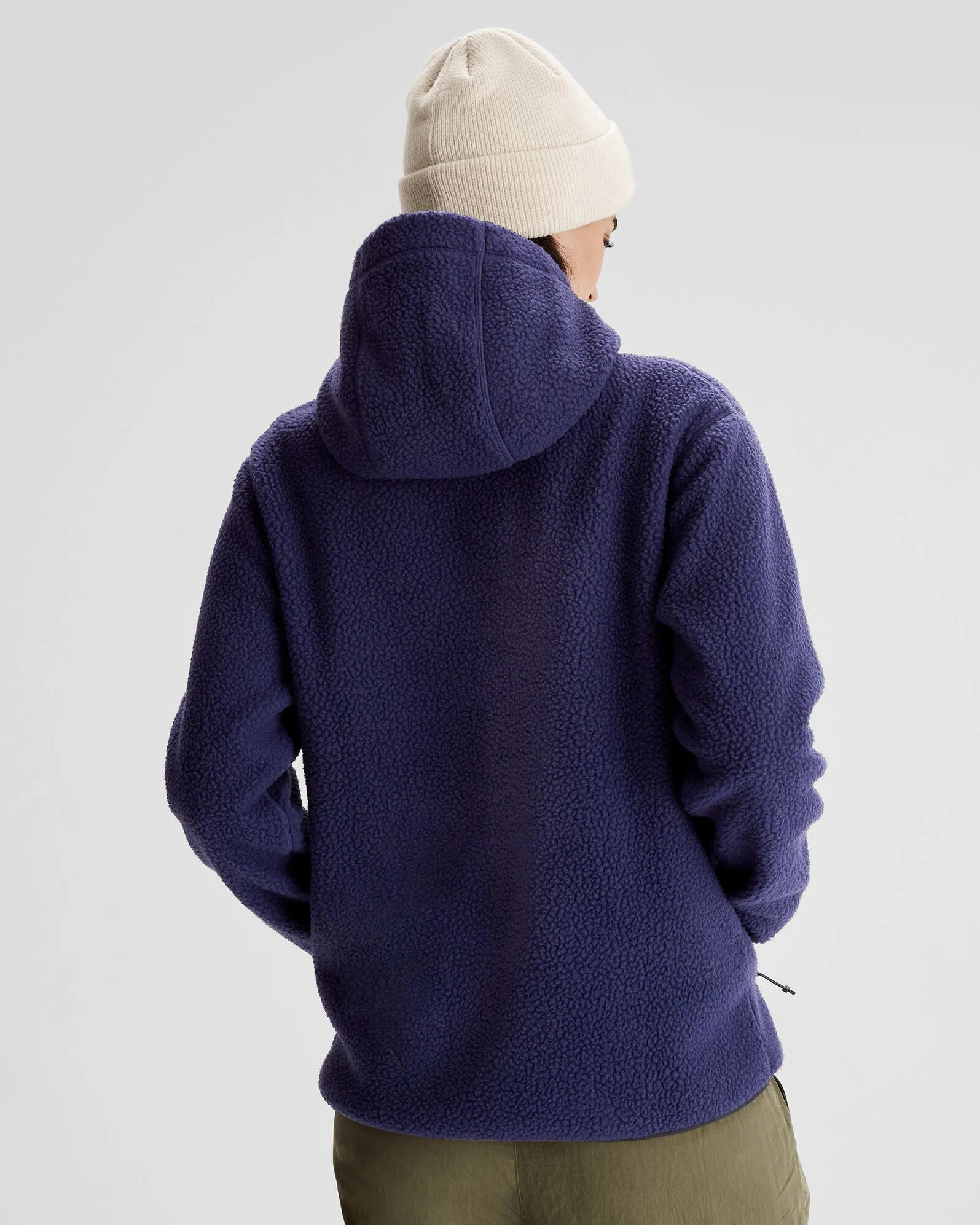 Women's Co-Z High Pile Hooded Pullover  - Dark Horizon - Image 3