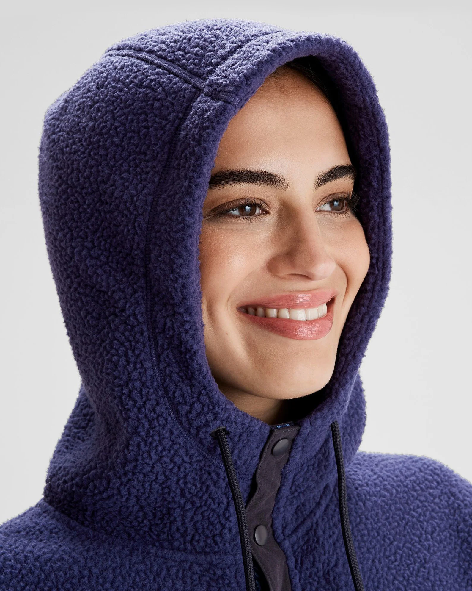 Women's Co-Z High Pile Hooded Pullover  - Dark Horizon - Image 4