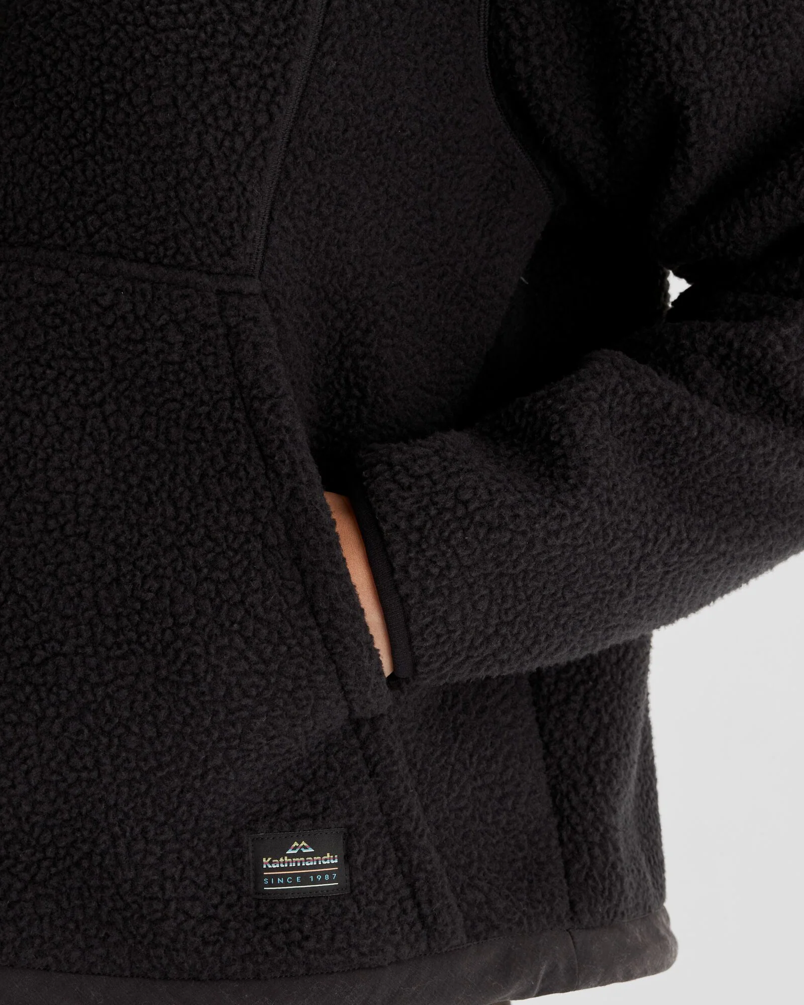 Women's Co-Z High Pile Pullover - Black - Image 5