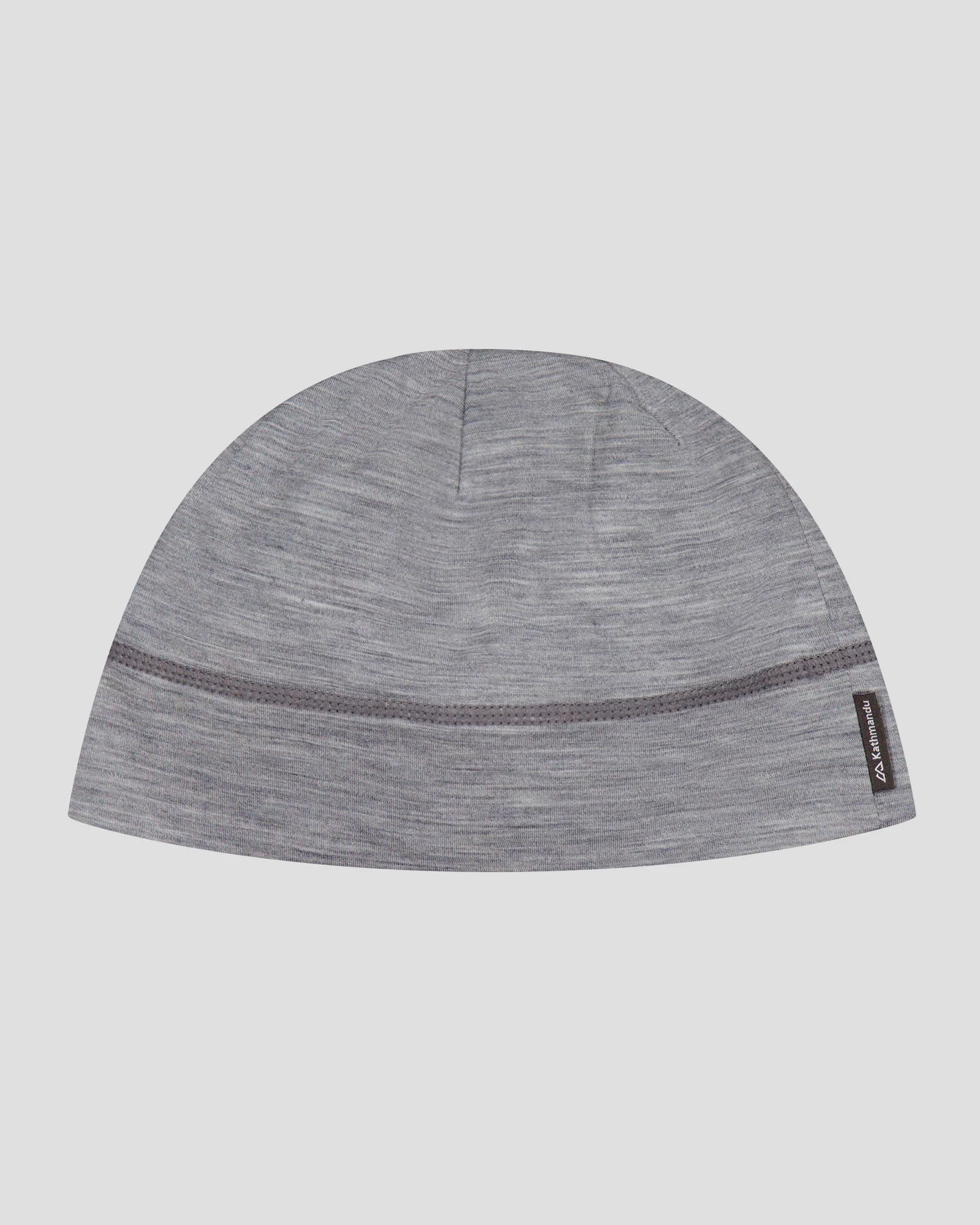 Core Spun Merino 165 Beanie - Mid Grey Marle