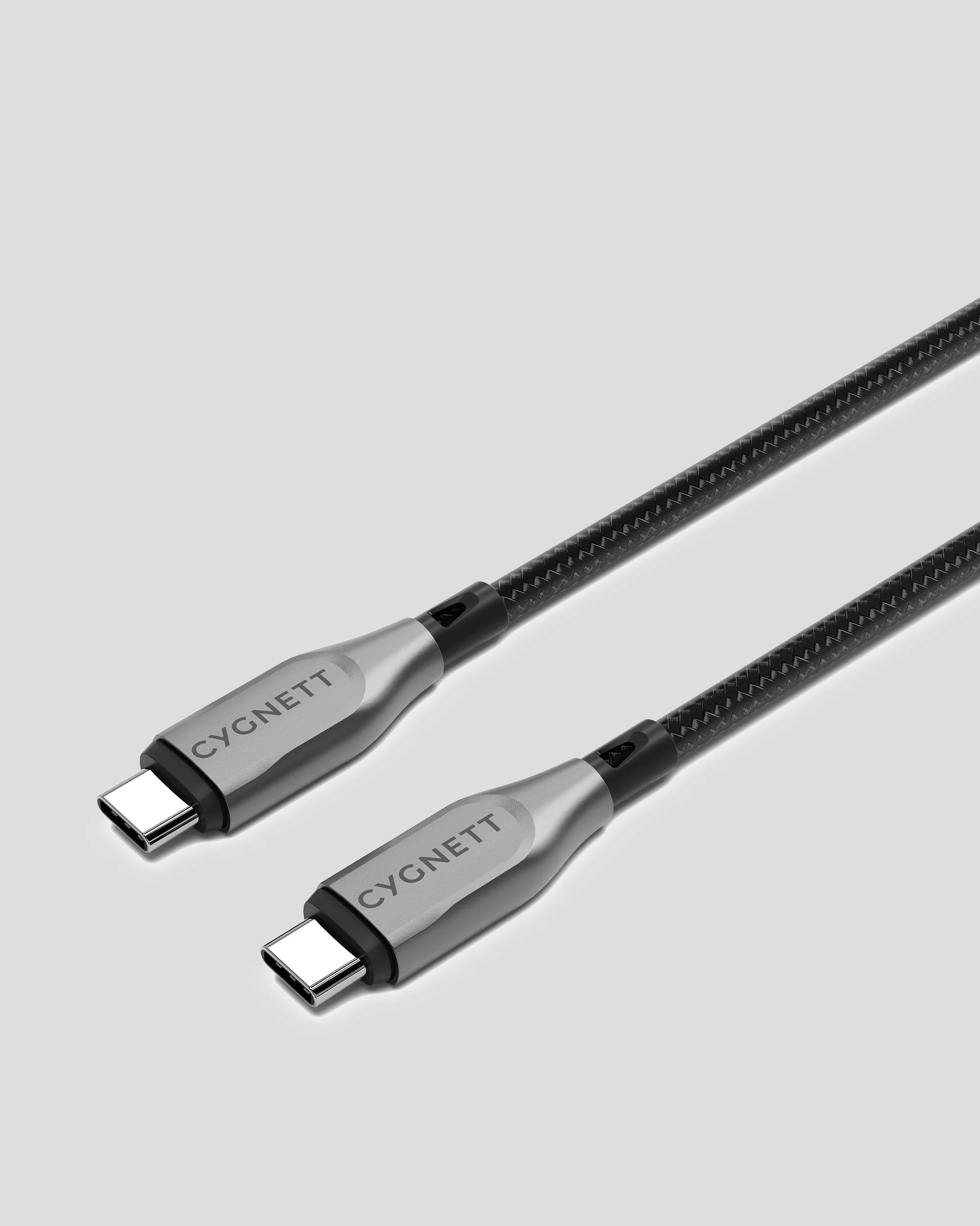 Cygnett Armoured USB-C To USB-C (USB 2.0) Cable - 1m - Black