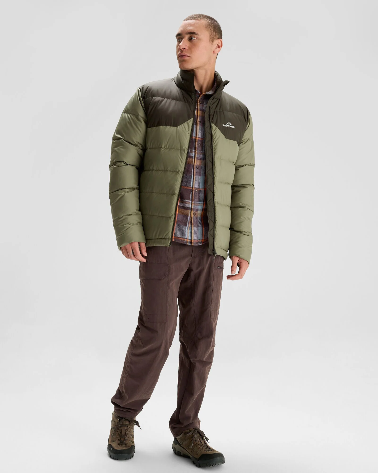 Men's Epiq Down Jacket - Beech/Dark Moss - Image 2