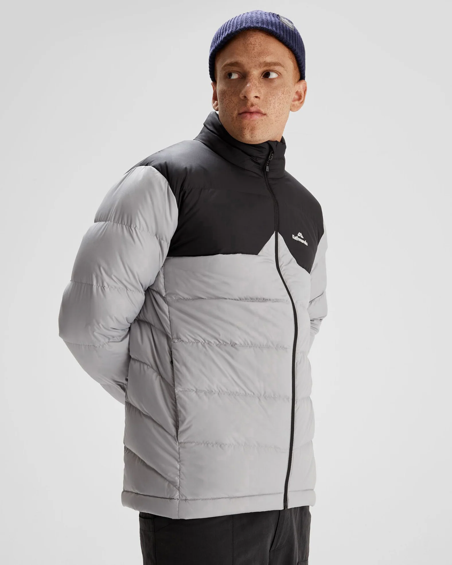Men's Epiq Down Jacket - Steel Grey/Black - Image 3