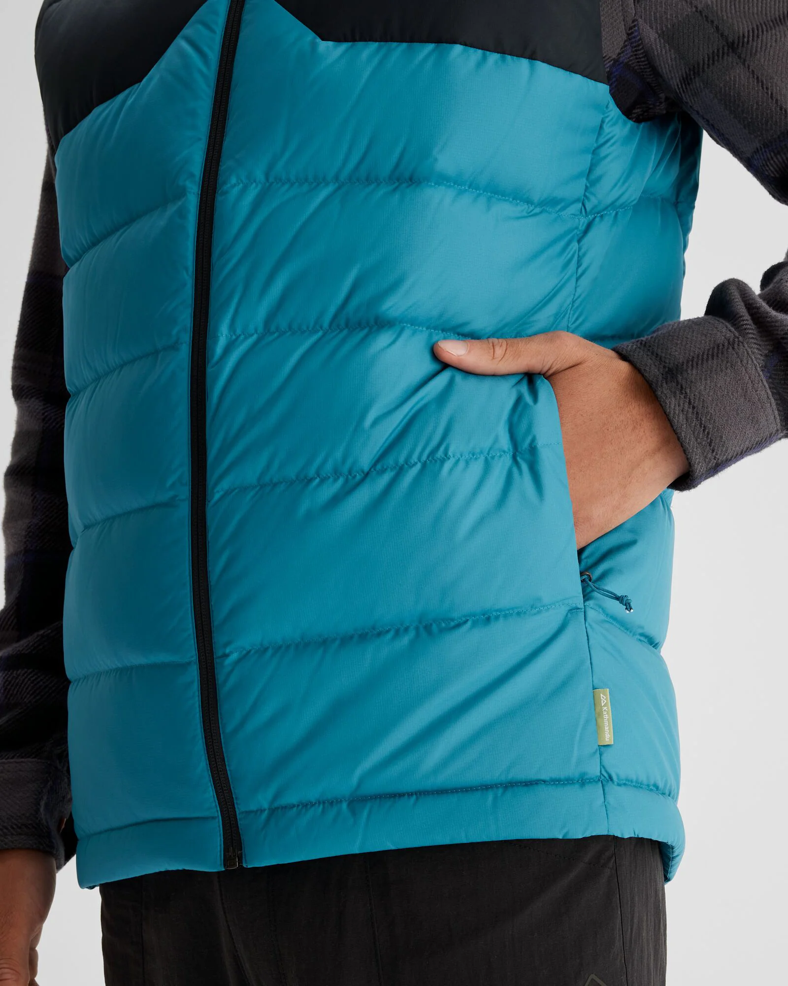Men's Epiq Down Vest - Eddy/Meteor - Image 6