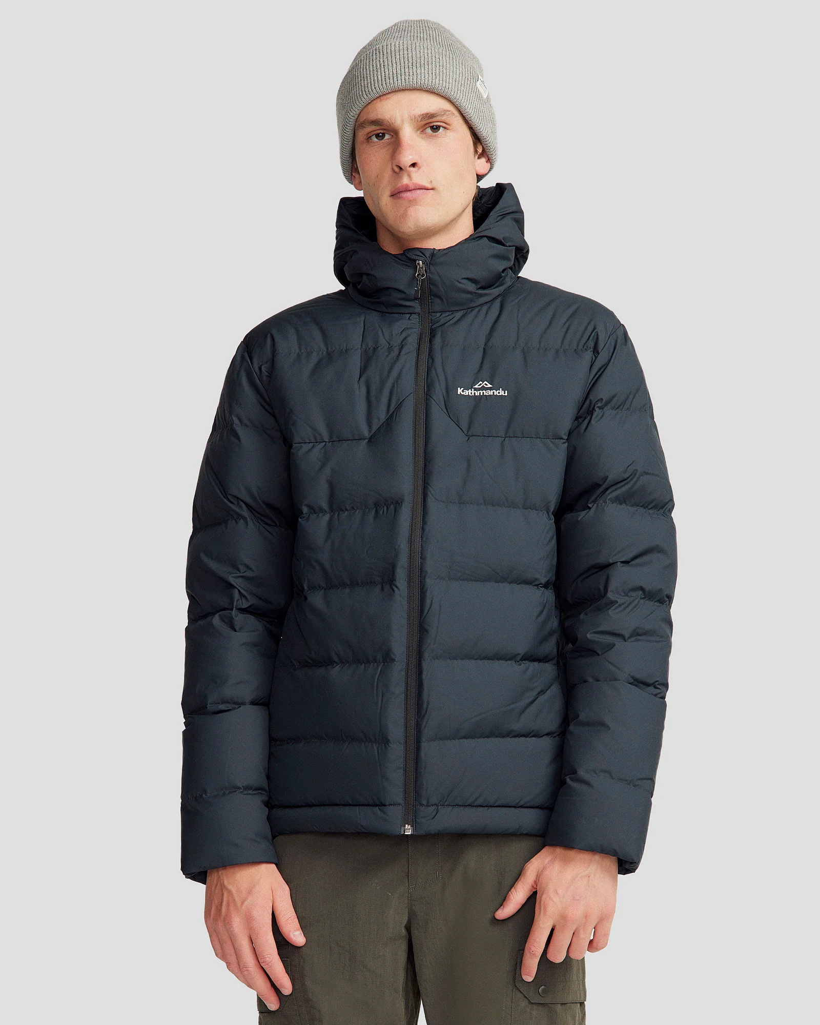 Men's Epiq Hooded Down Jacket - Black