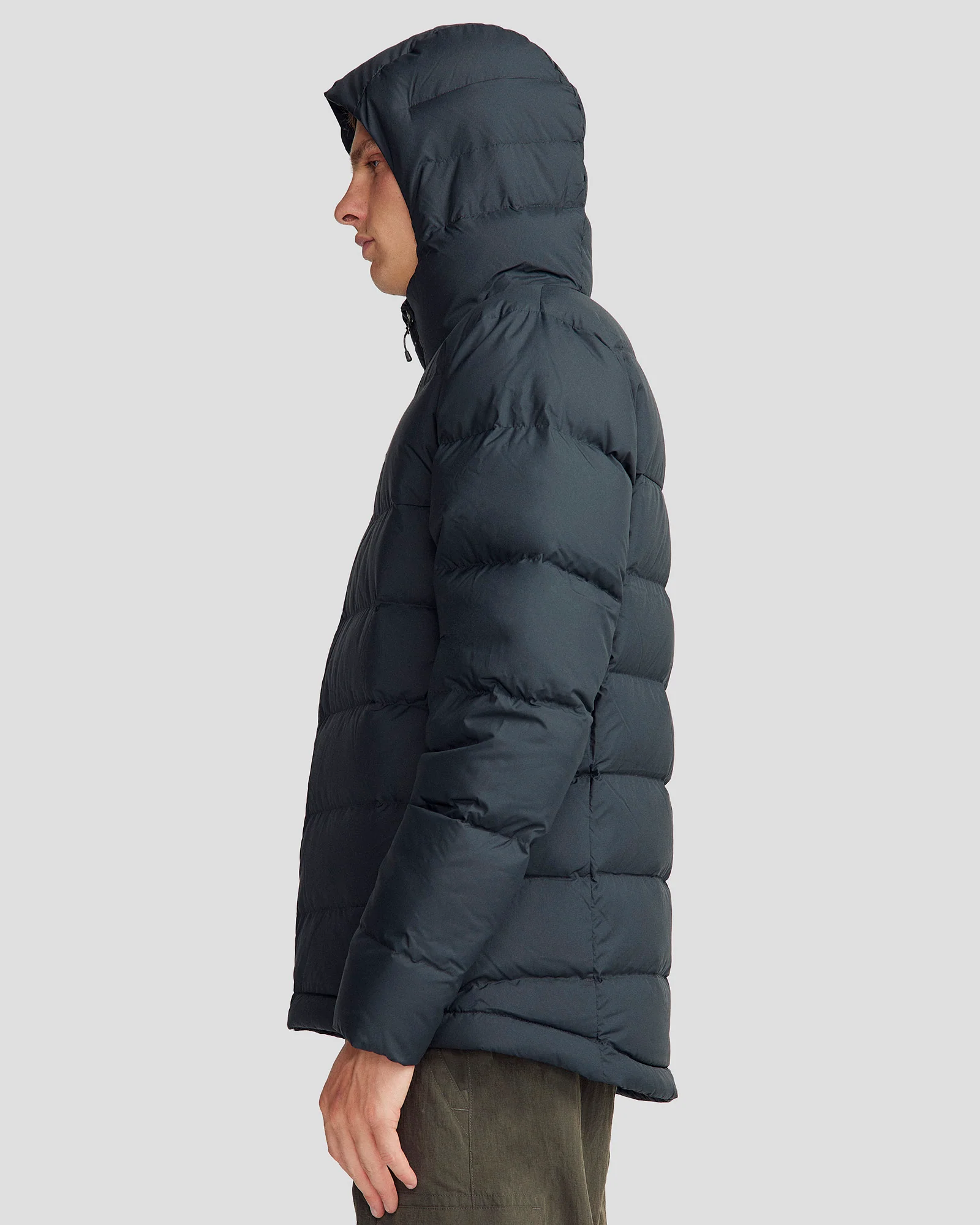 Men's Epiq Hooded Down Jacket - Black - Image 5