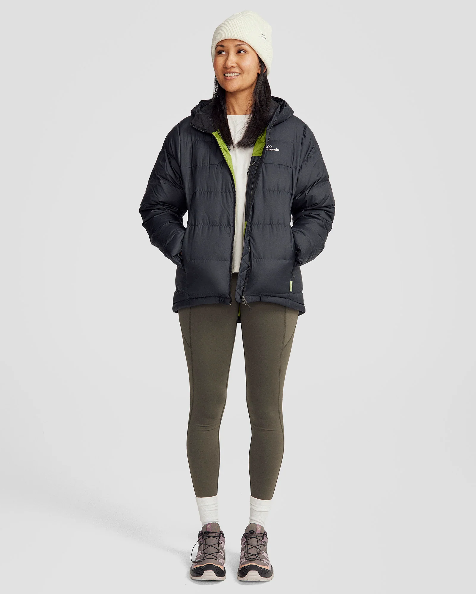 Women's Epiq Hooded Down Jacket - Black - Image 6