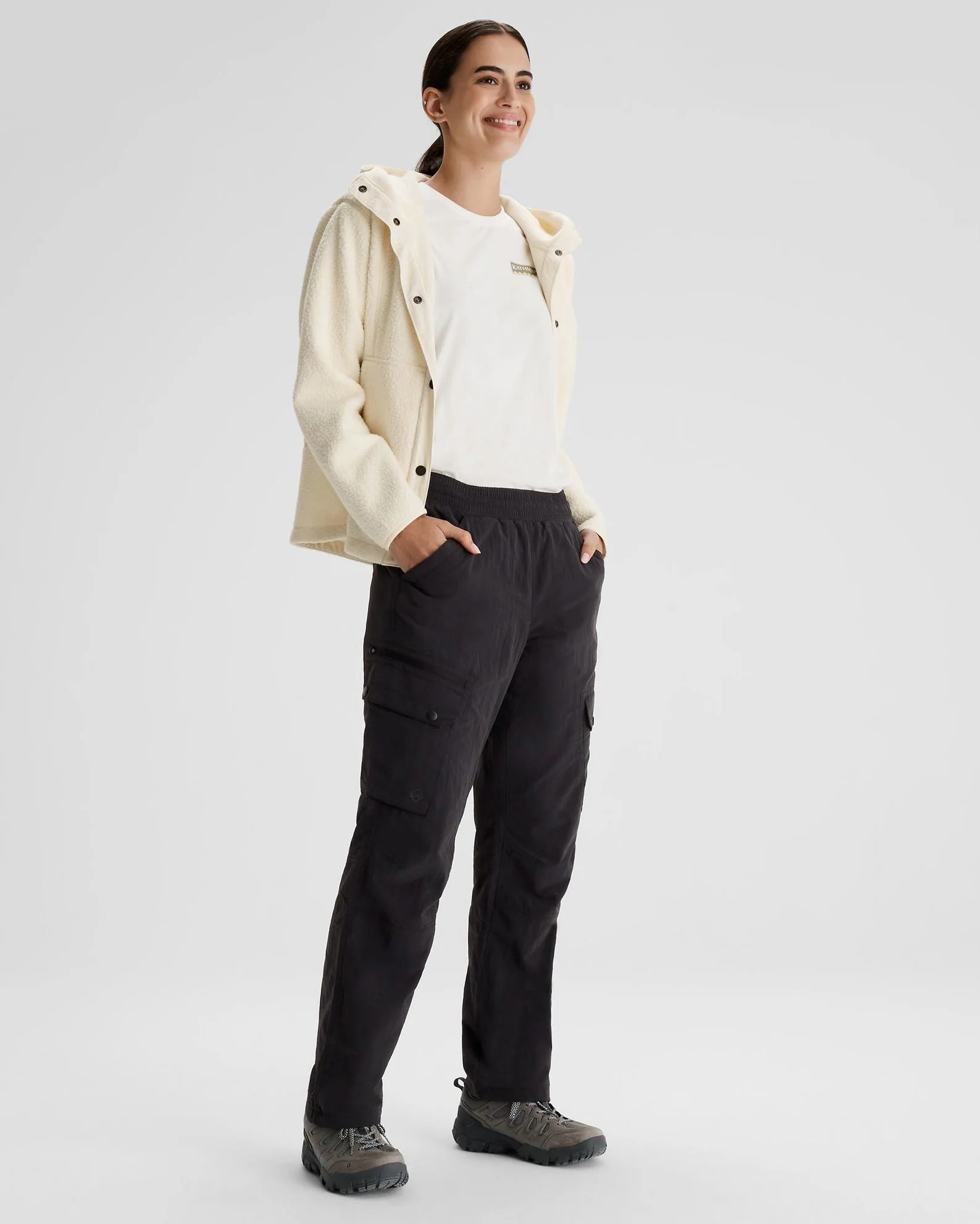 Women's EVRY-Day Lined Cargo Pants - Black - Image 2