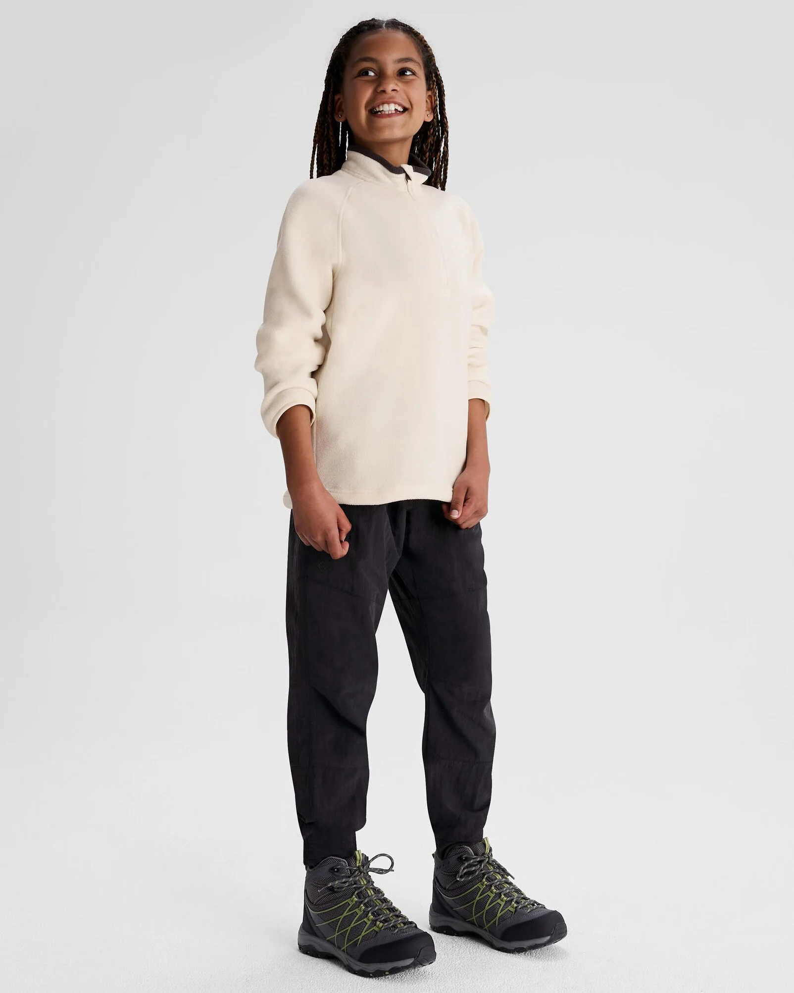 Girls' EVRY-Day Lined Cargo Pants - Black - Image 2