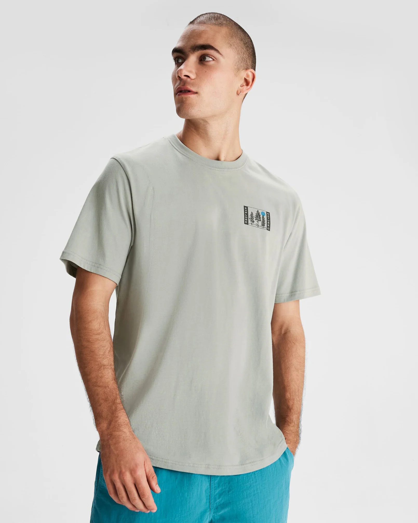 Men's Explore Nature Organic Cotton T-shirt - Gum Tree