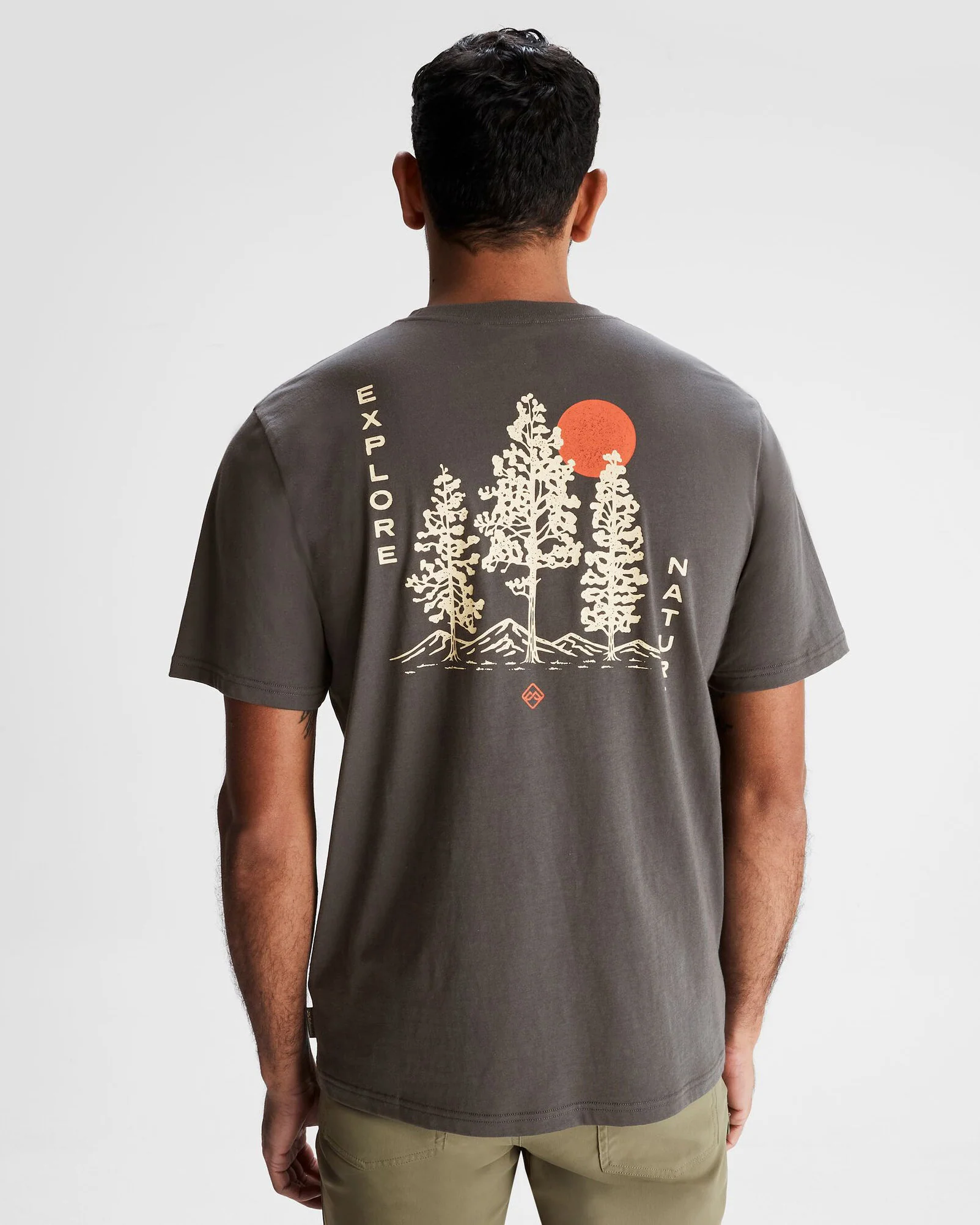 Men's Explore Nature Organic Cotton T-shirt - Shale - Image 3