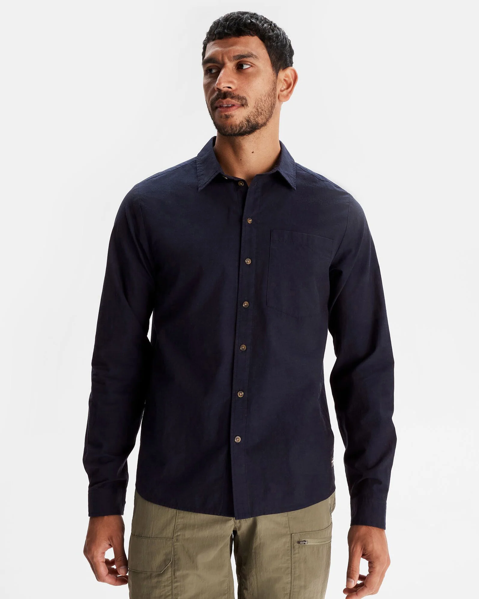 Men's Flaxton LT Long Sleeve Shirt - Pure Navy