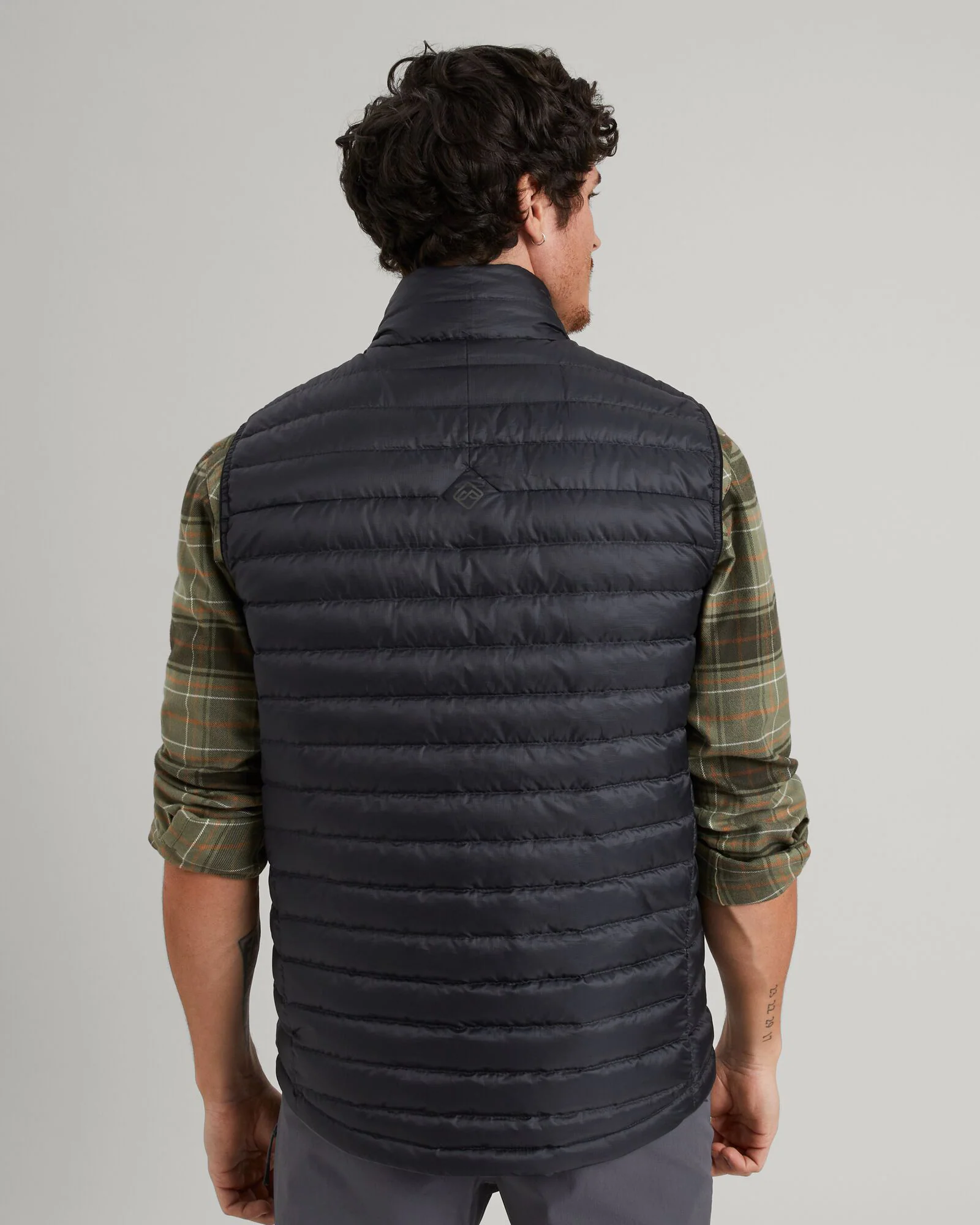 Men's Heli R Down Vest - Black Stingray - Image 3