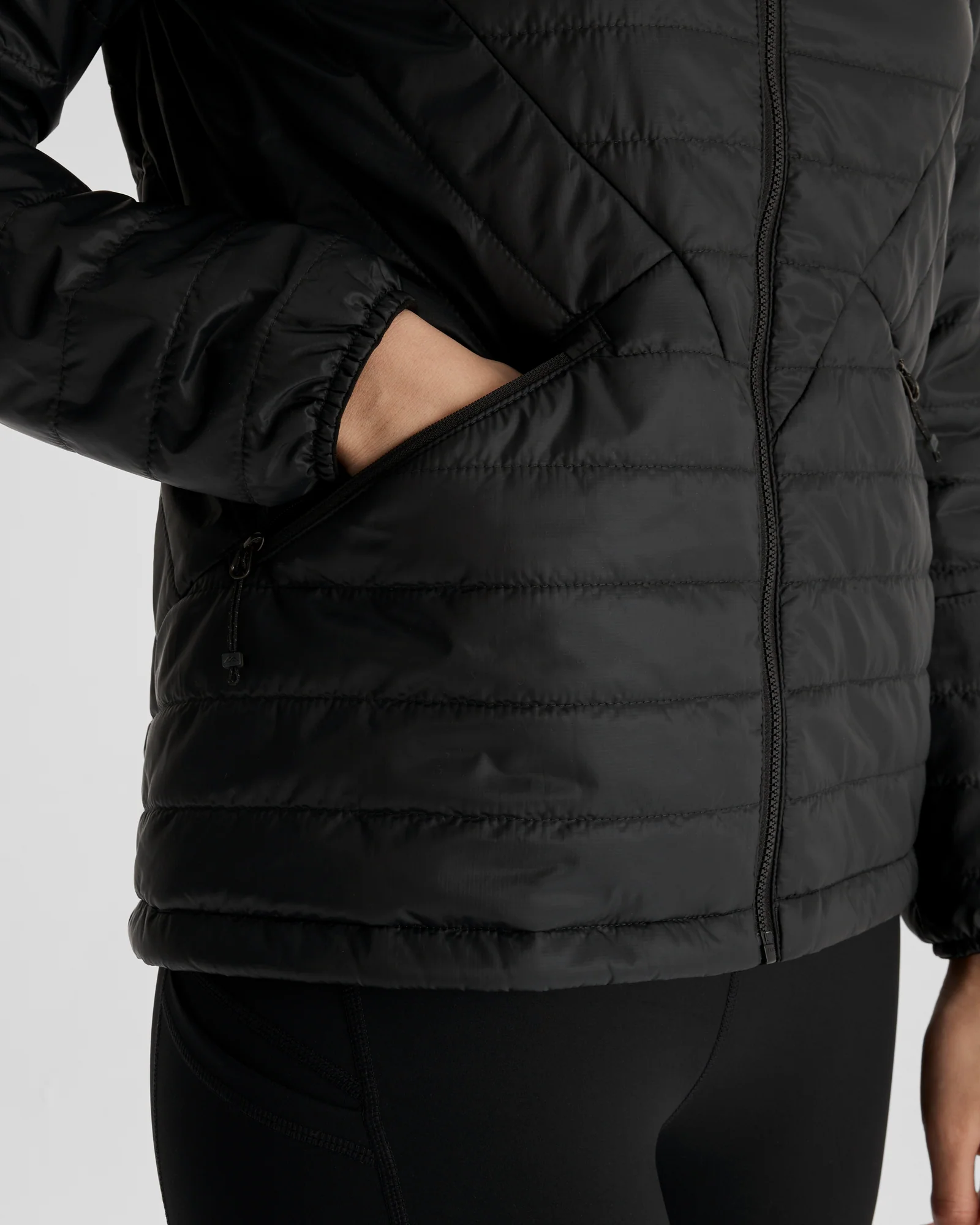 Women's Heli R Insulated Hooded Jacket - Black Stingray - Image 3