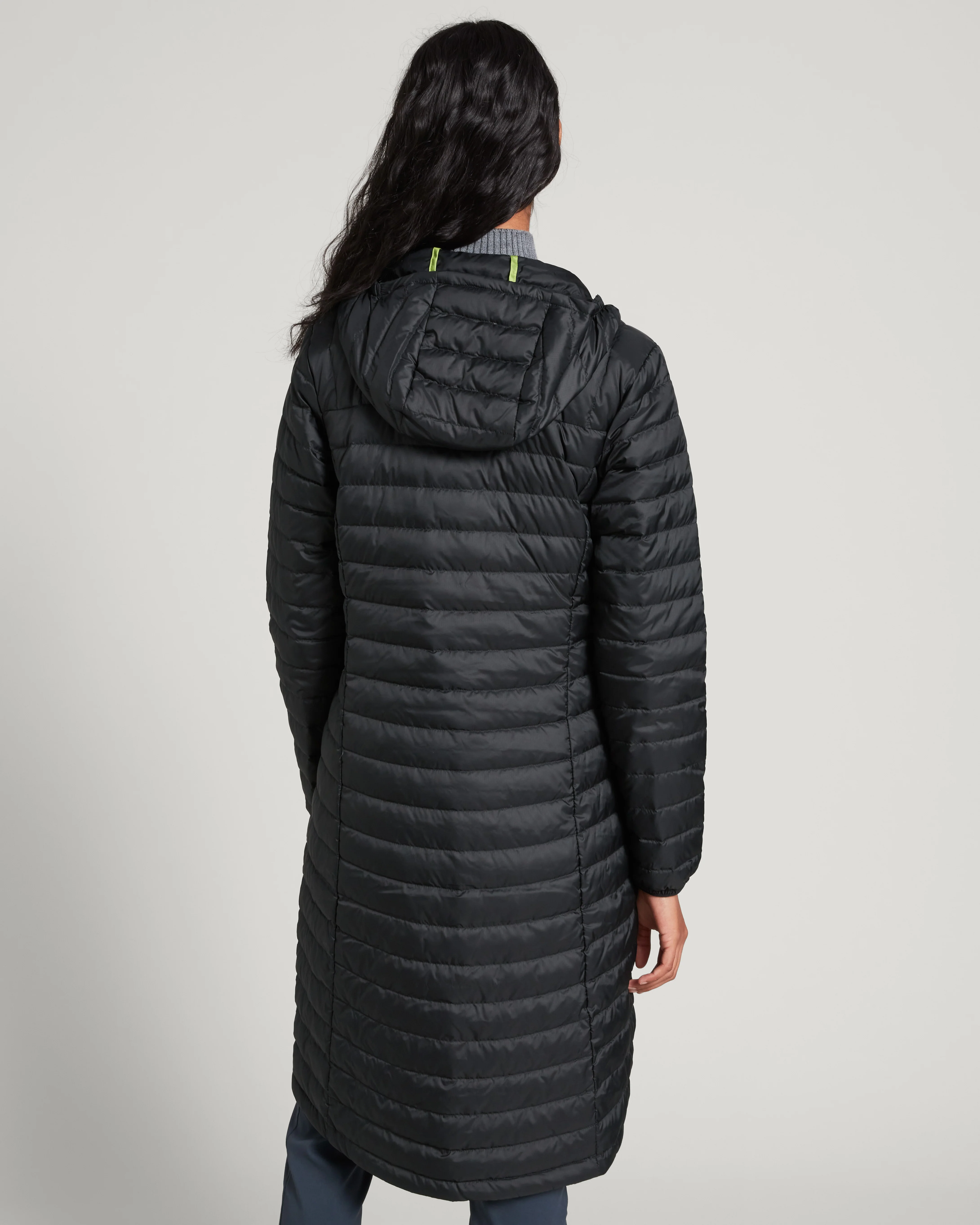 Women's Heli Down Parka  Jacket- Black - Image 3