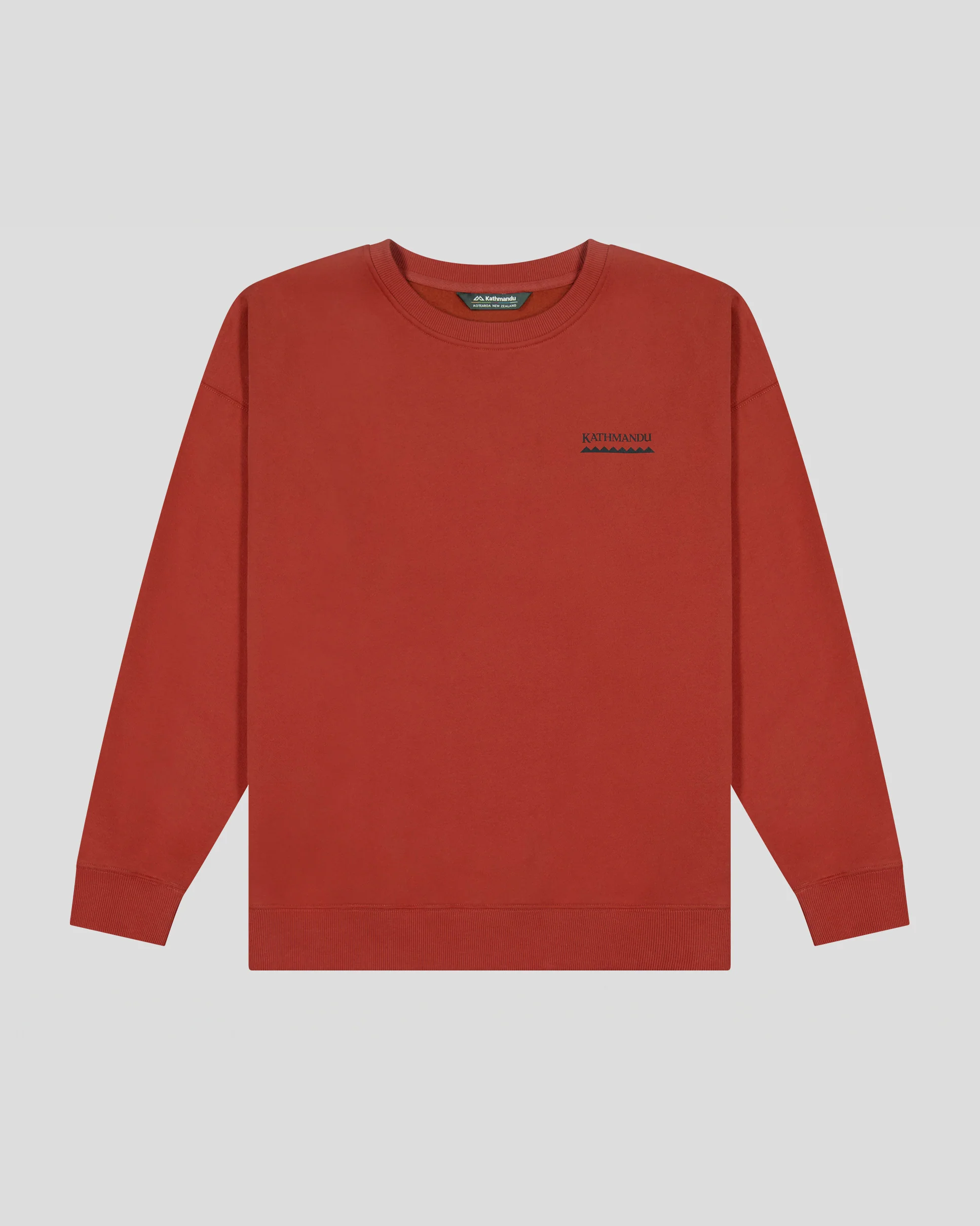 Women's Heritage Logo Slouchy Brushed Crew - Redwood - Image 6