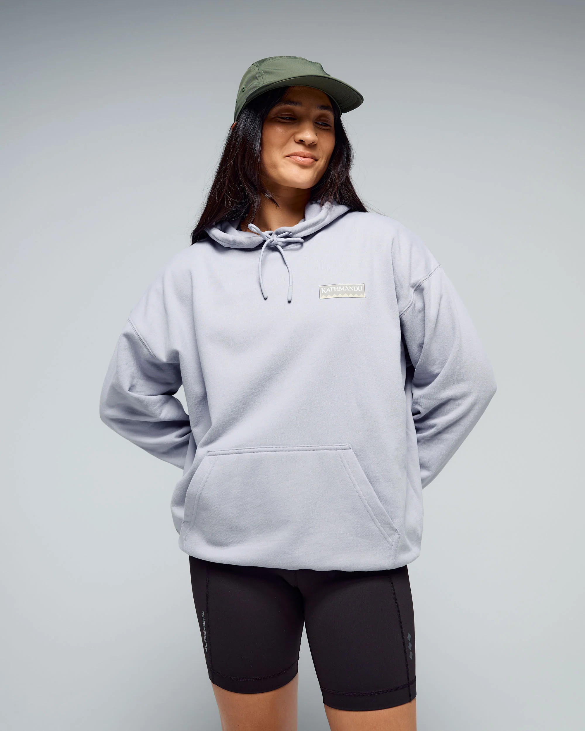 Women's Heritage Logo Slouchy LT BB Hoodie - Light Haze